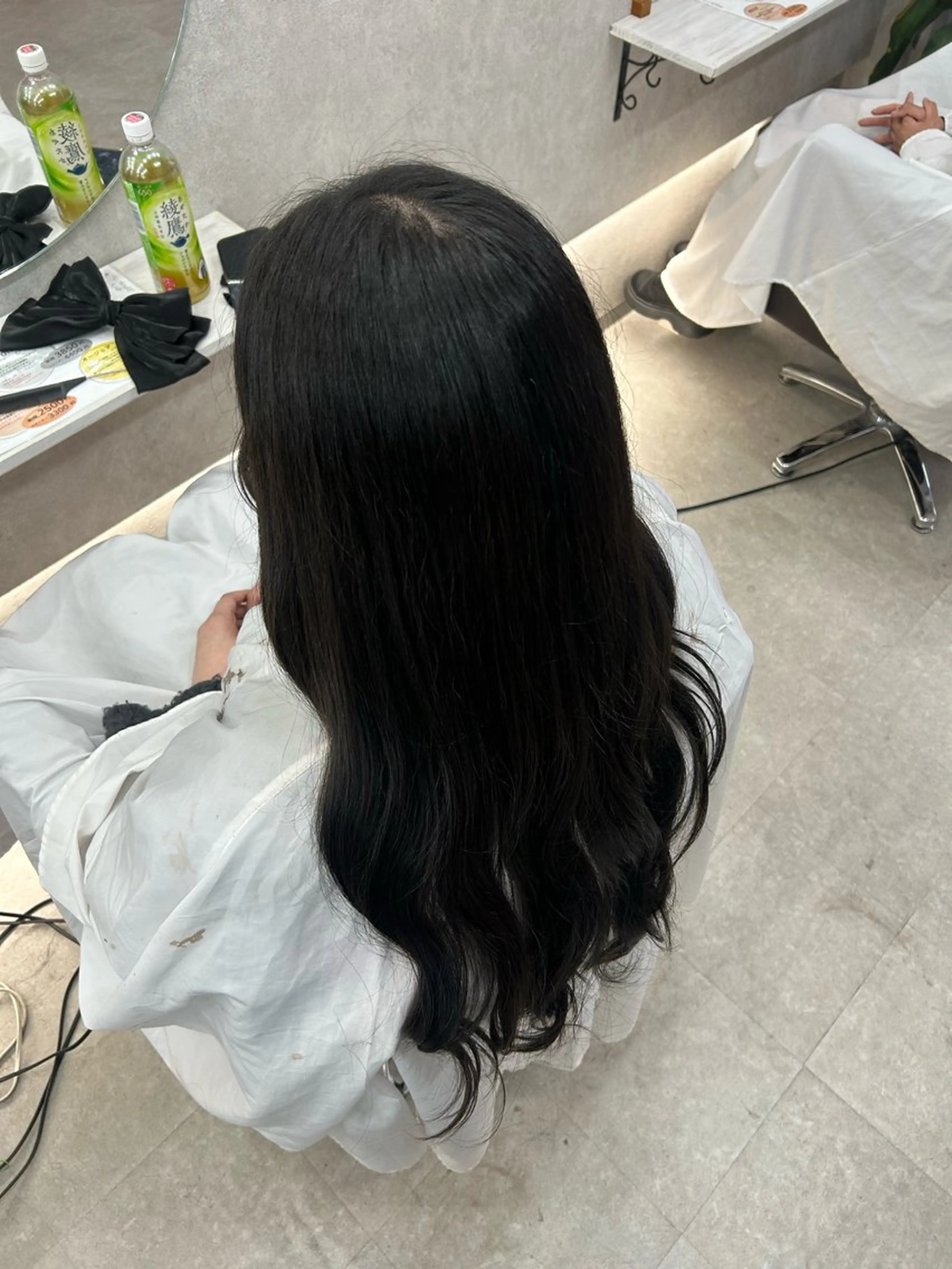 ロング カラー ヘアアレンジ グレージュ オリーブグレージュ オリーブグレー ヘアカラー トリートメント 大宮/韓国風🩶/ 七海芽亜利🎀のヘアスタイル