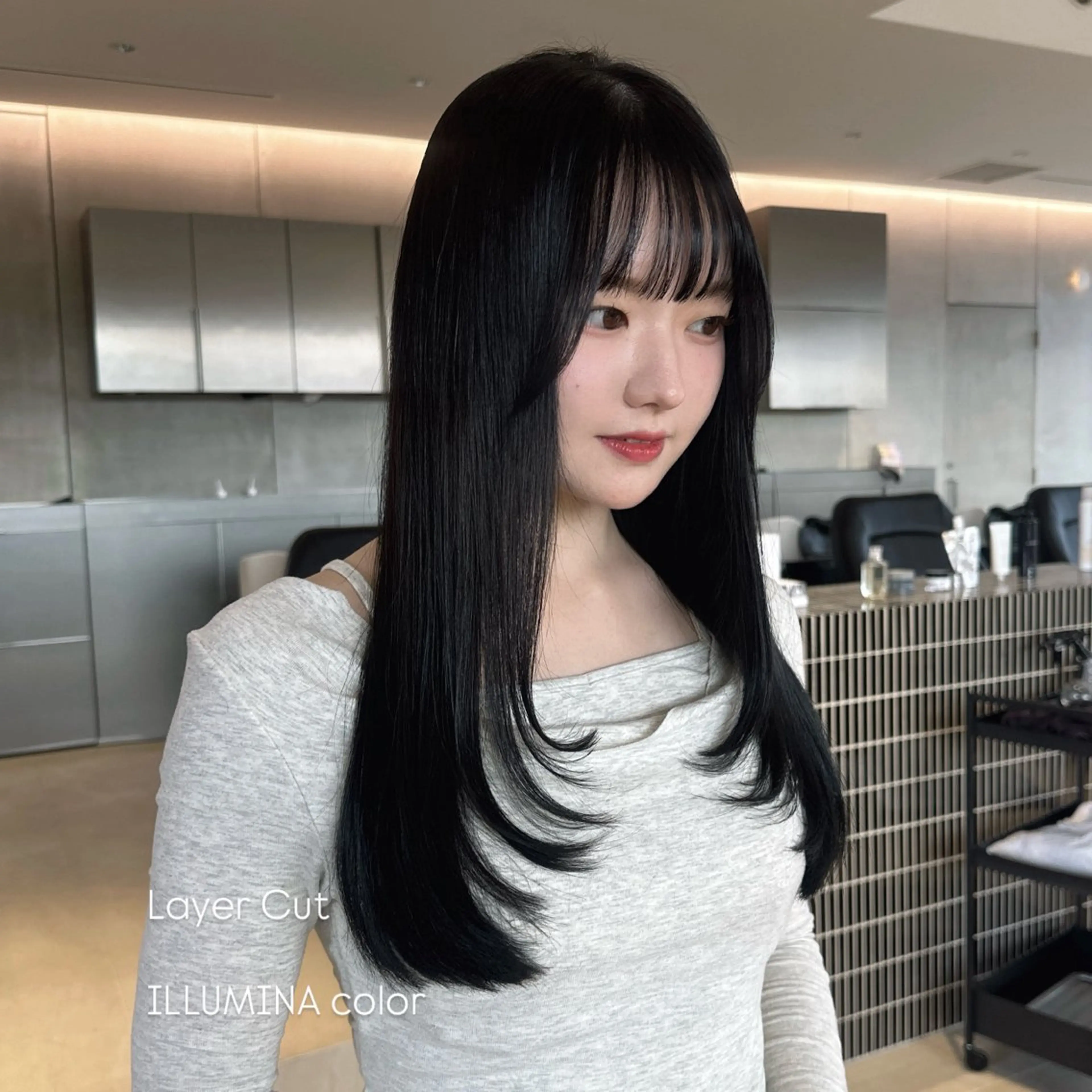 ワンカラー ✂︎ カット💜 トリートメント追加可能♪の写真