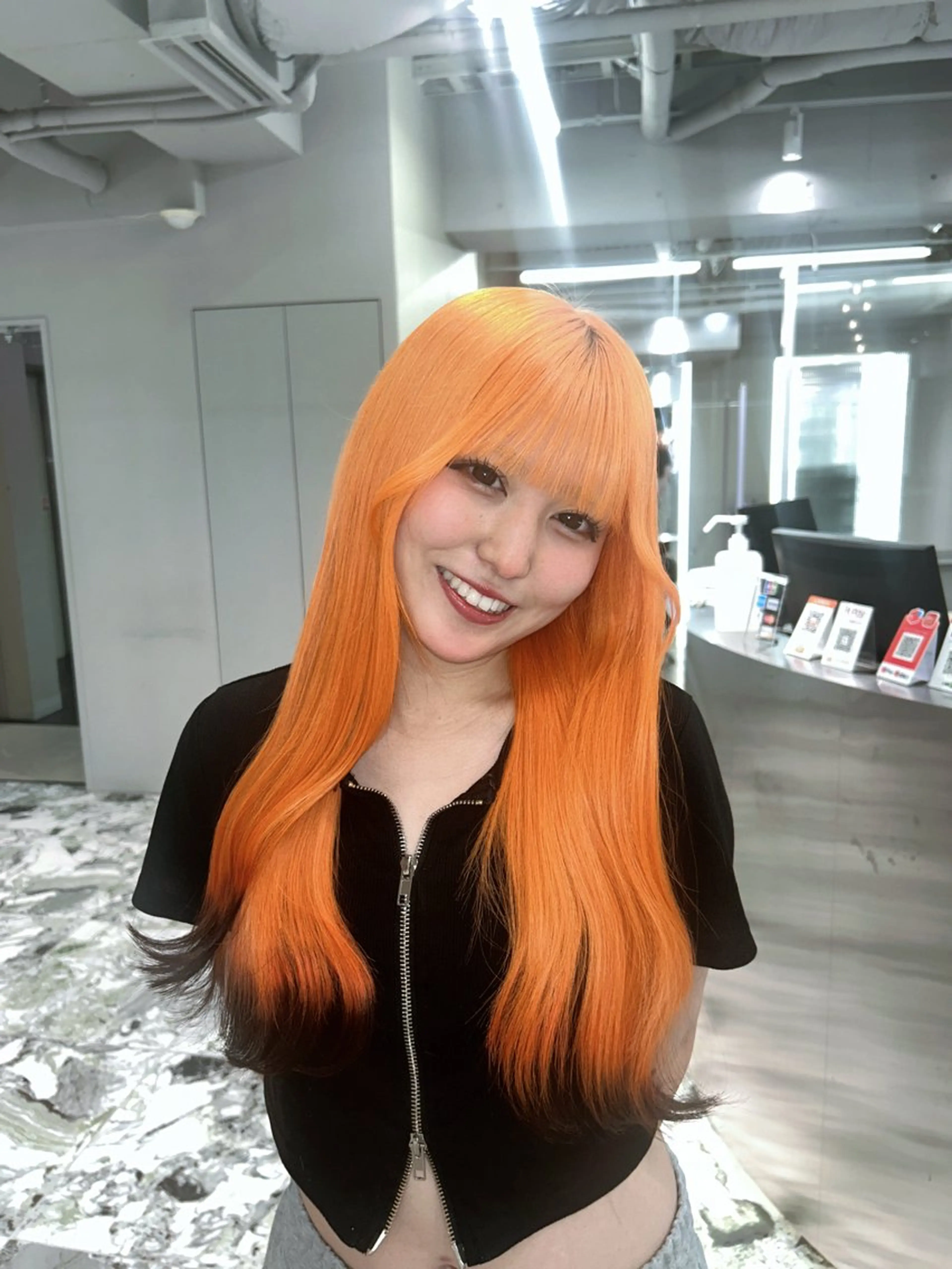 カラー ブラウンカラー オレンジ ヘアカラー GEM/名駅 wakanaのヘアスタイル