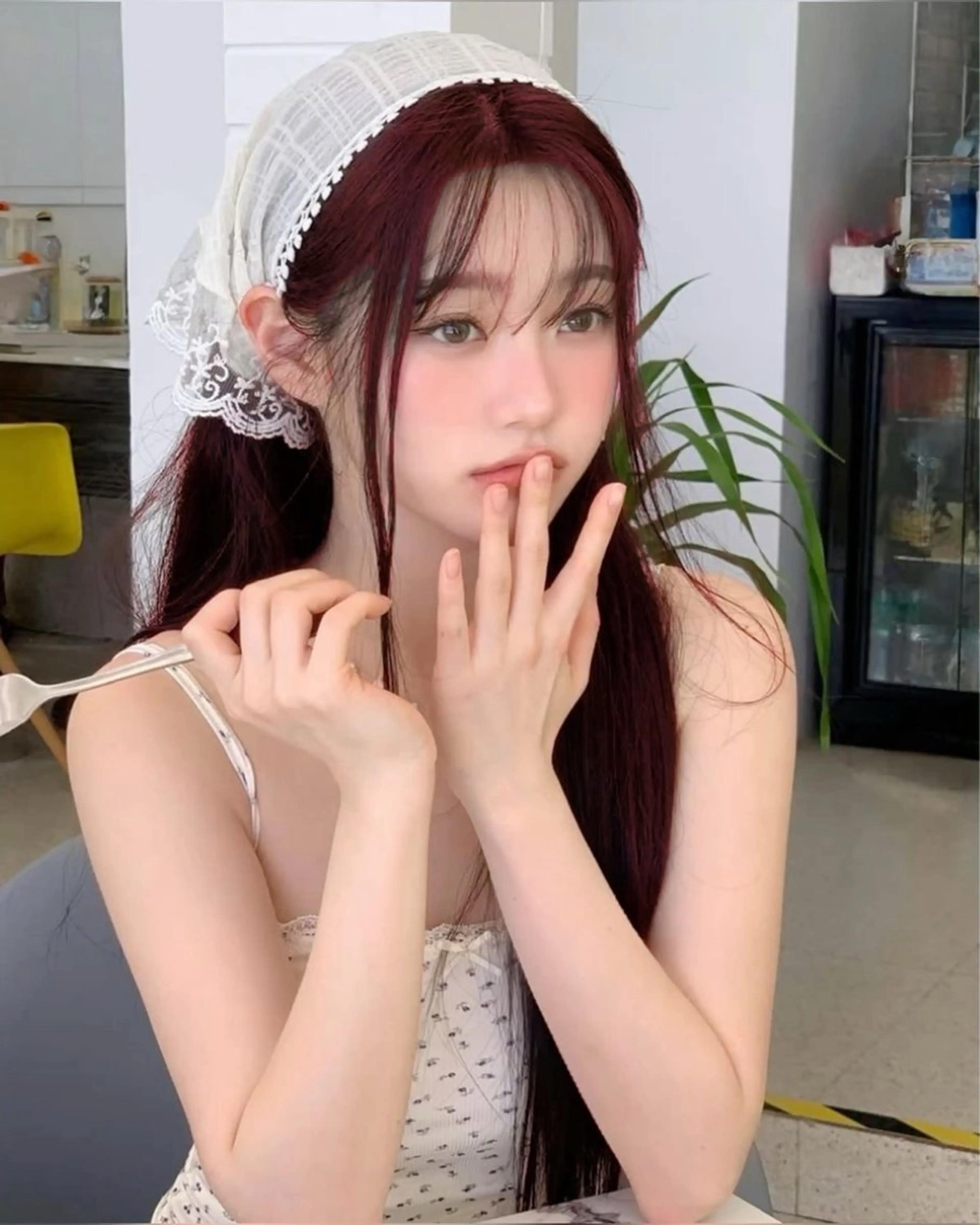 ロング ヘアカラー トリートメント 🥀艶髪/似合わせ 暖色/まな🥀のヘアスタイル