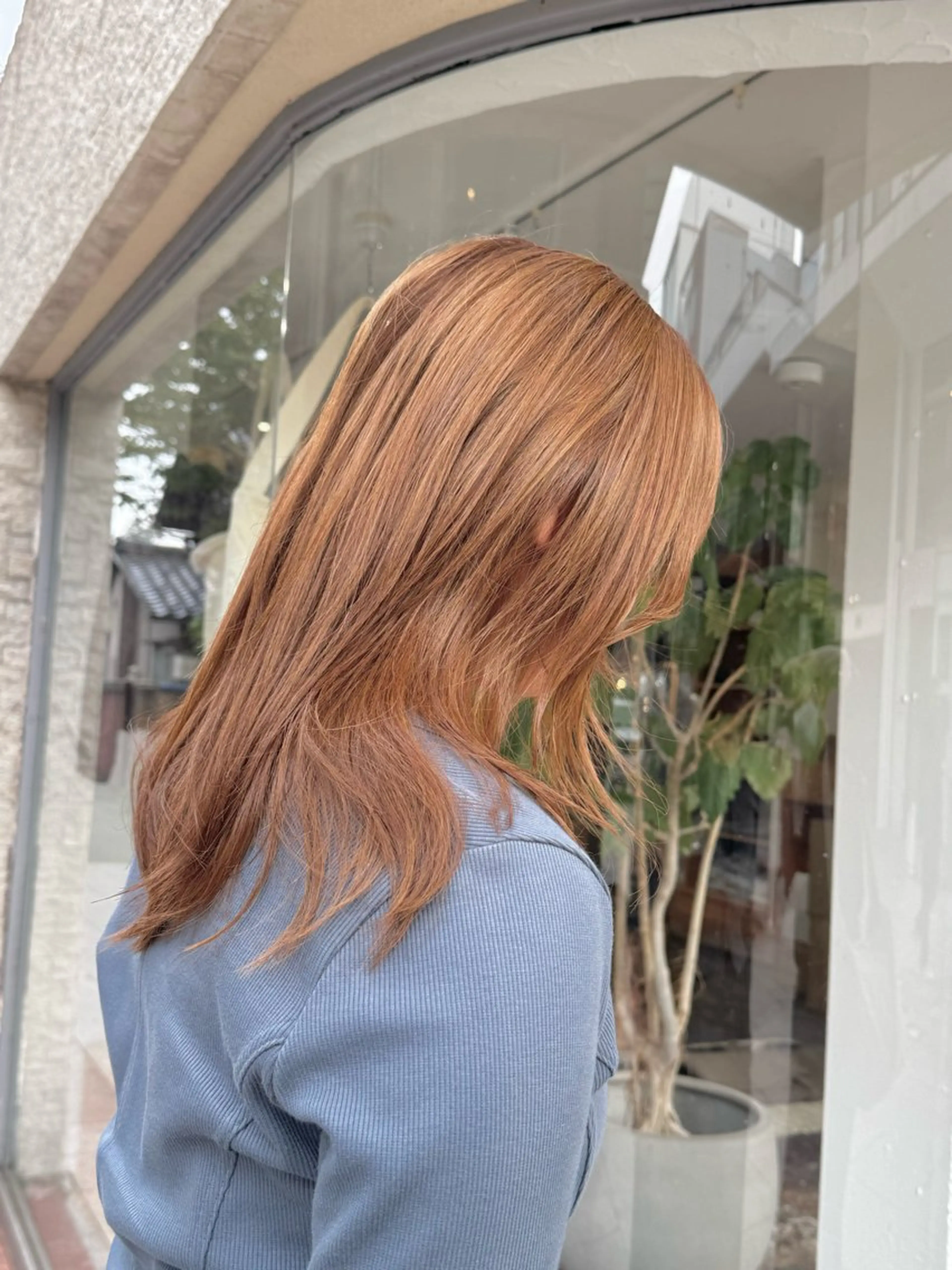 ミディアム カラー カット ヘアカラー KOHNO/ブリーチ なし/透明感カラーのヘアスタイル