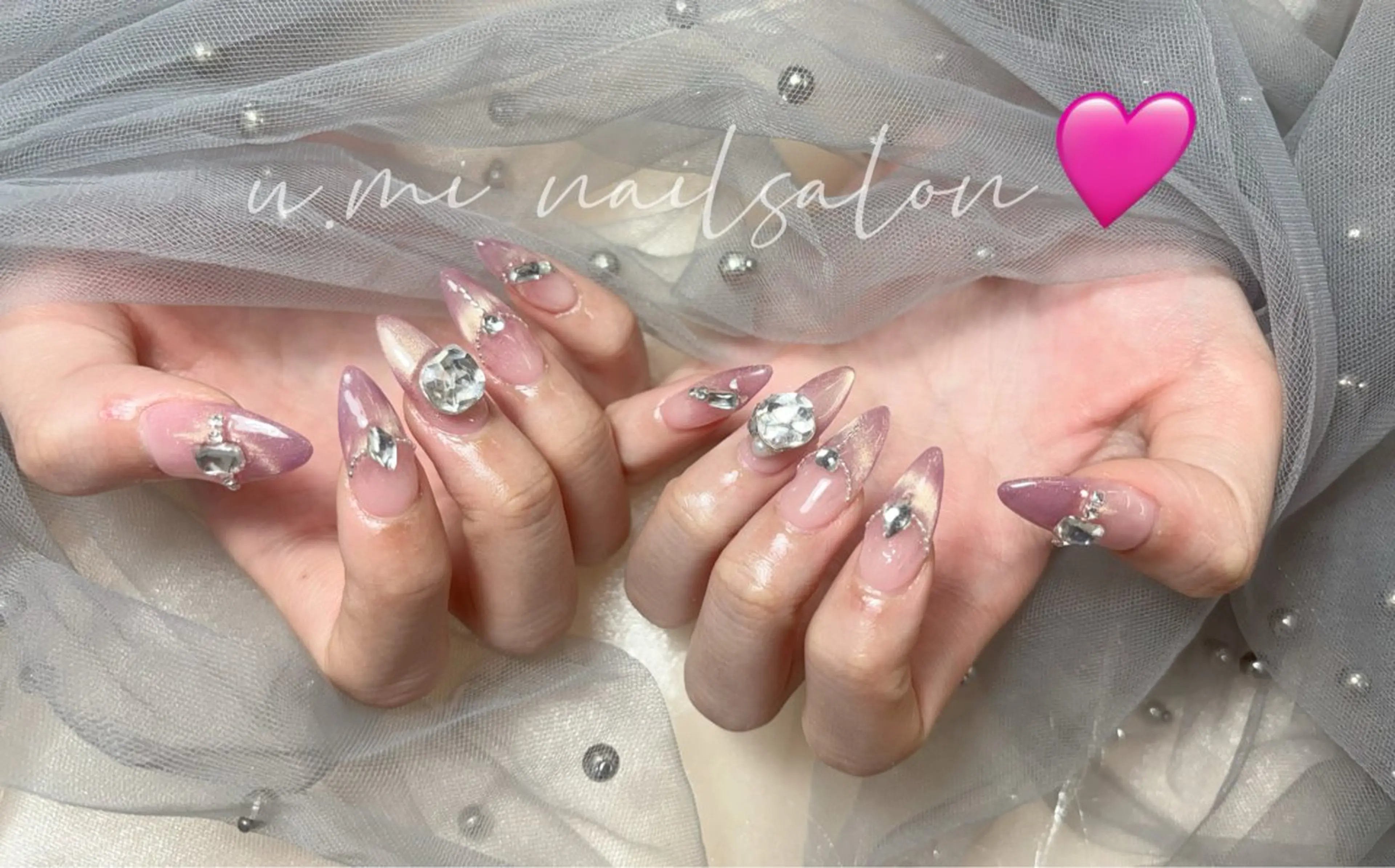 ネイル 長さ出し 持ち込み U·Mi nail salon所属・U·MI 上野御徒町店のネイルデザイン