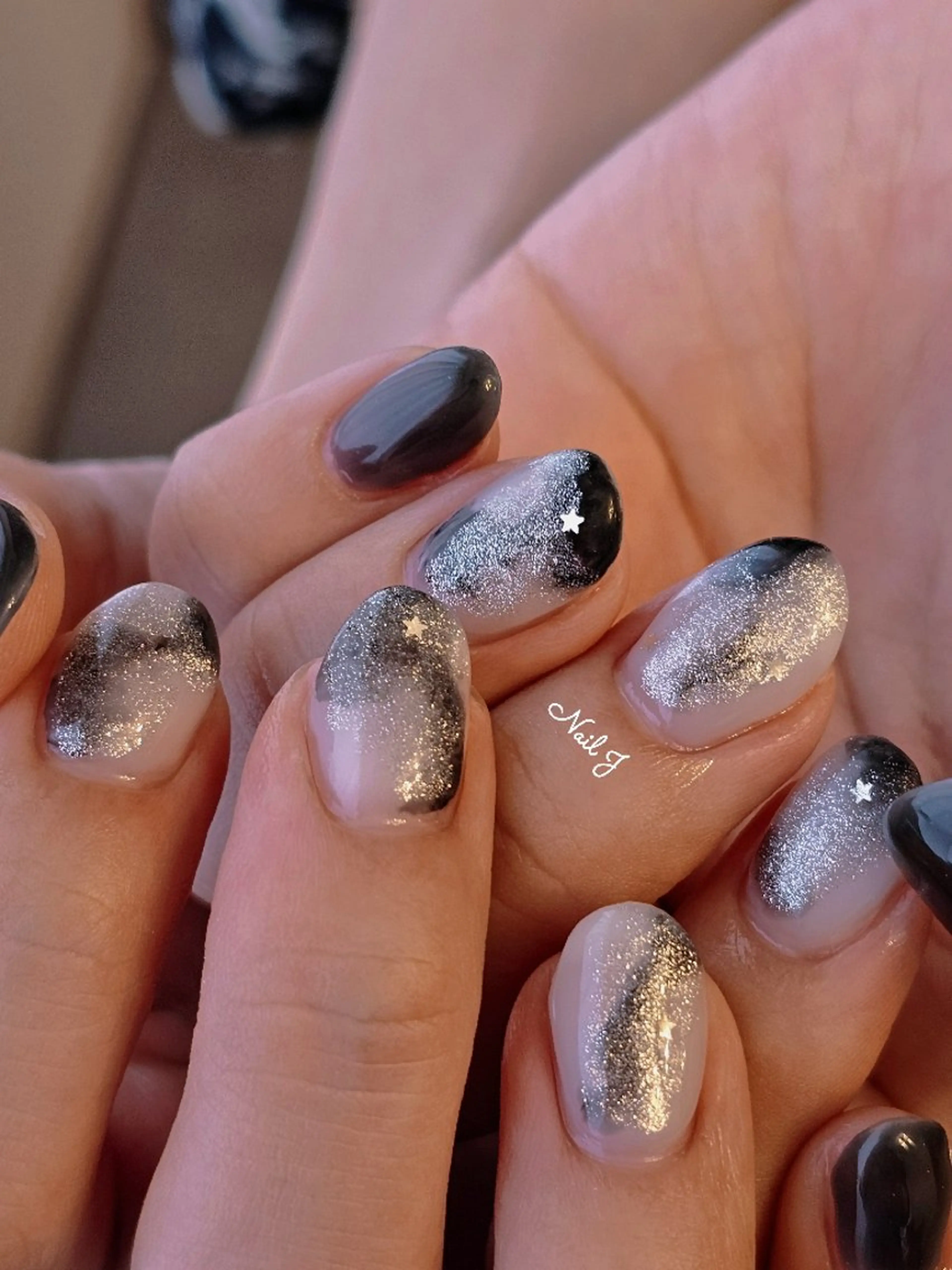 ネイル 韓国ネイル 持ち込み ニュアンスネイル ハンドネイル Nail Jのネイルデザイン