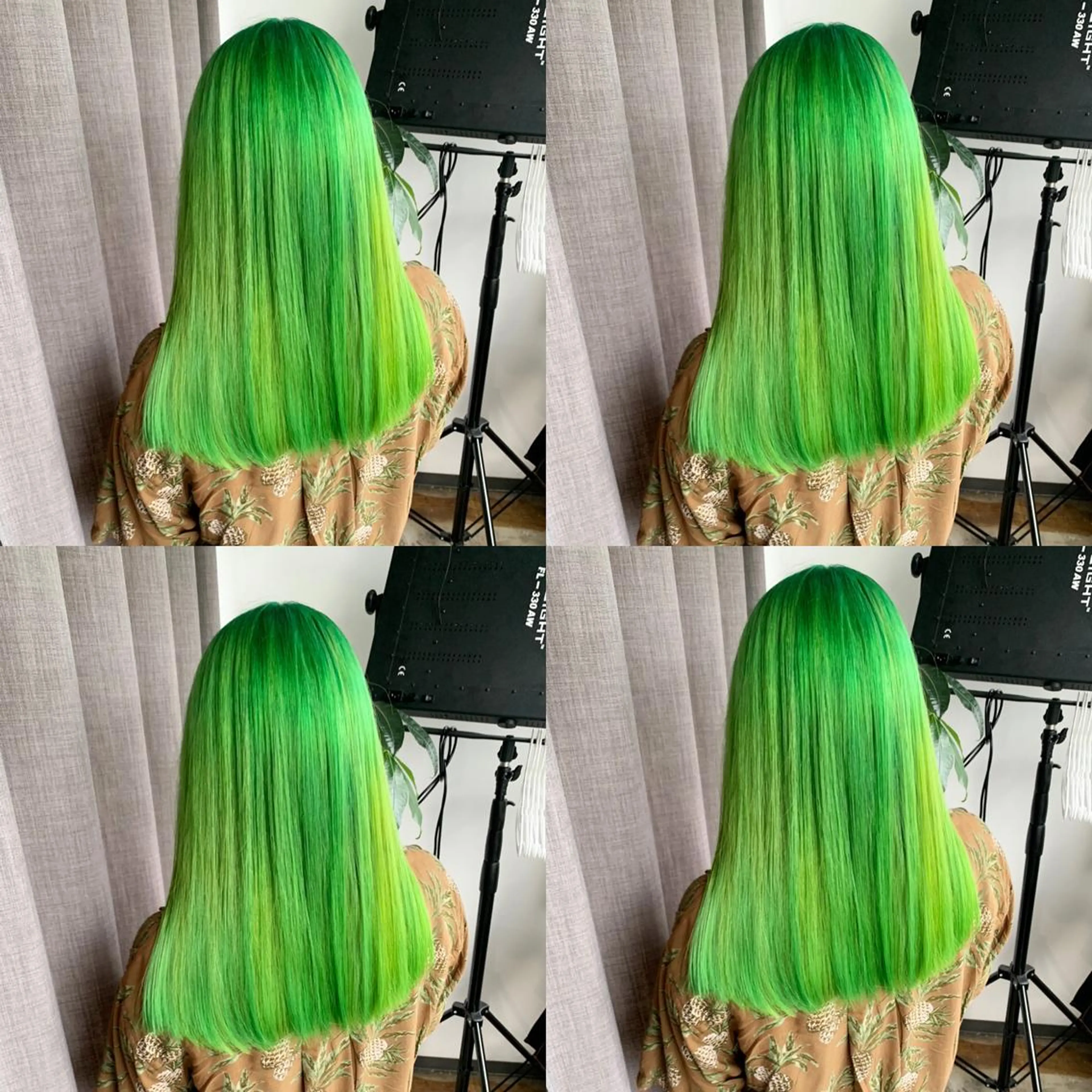 セミロング ヘアカラー トリートメント ヘアセット ✨艶ブリーチカラー ✨四ノ宮裕己のヘアスタイル