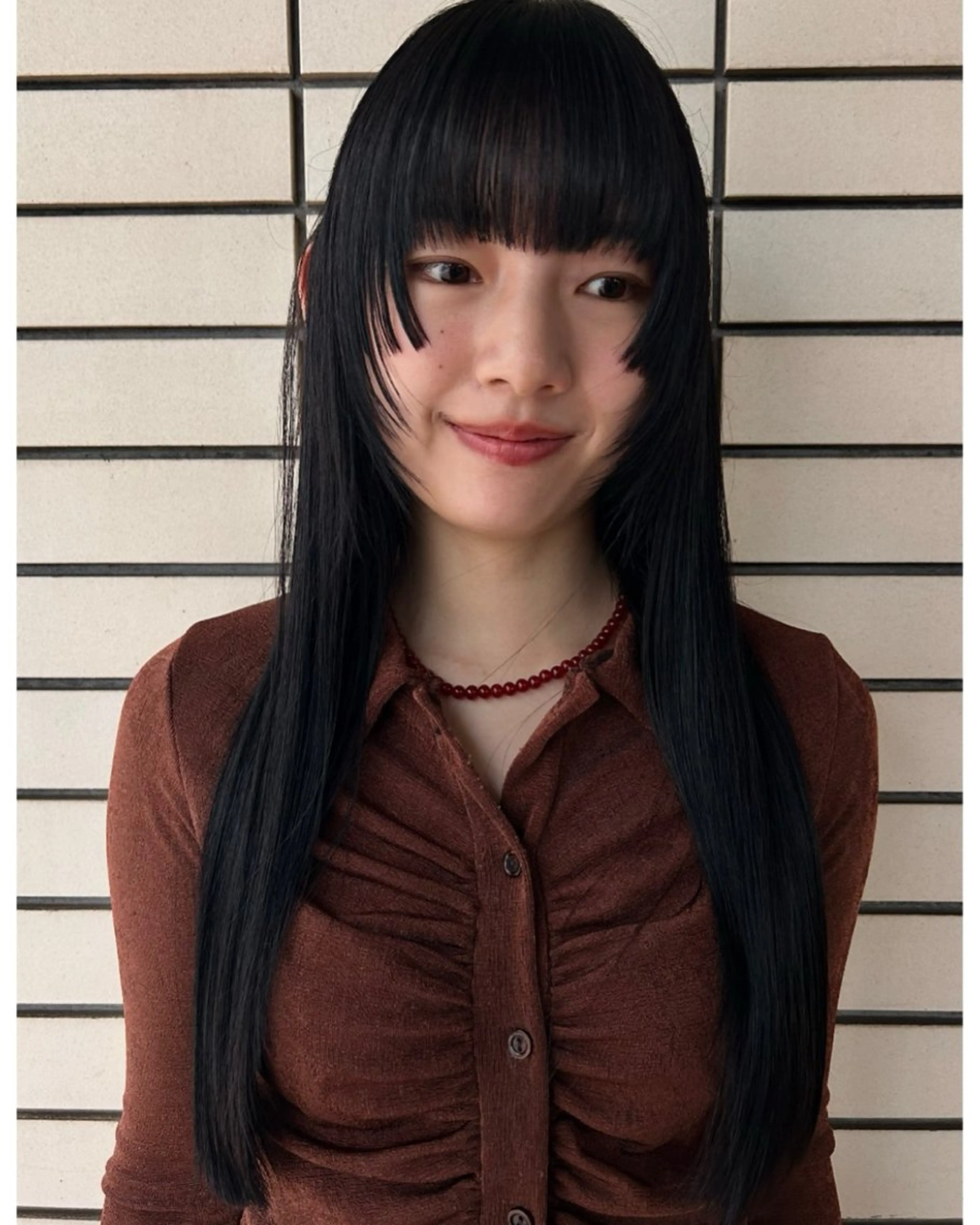 ロング カラー デザインカット/ パーマ/nanaのヘアスタイル