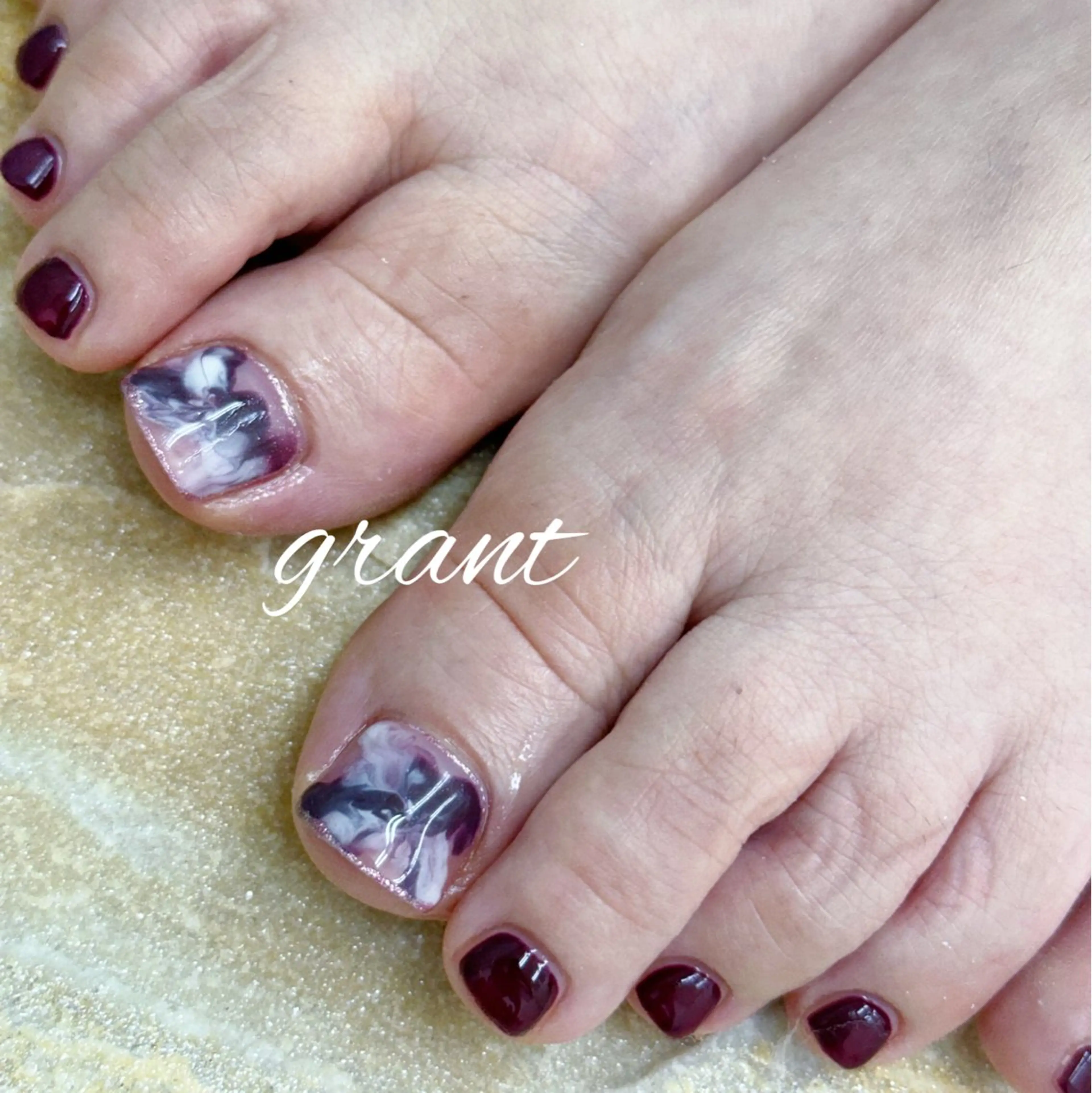 ネイル フットネイル フットネイル nail salon grant所属・nailsalon grantのネイルデザイン