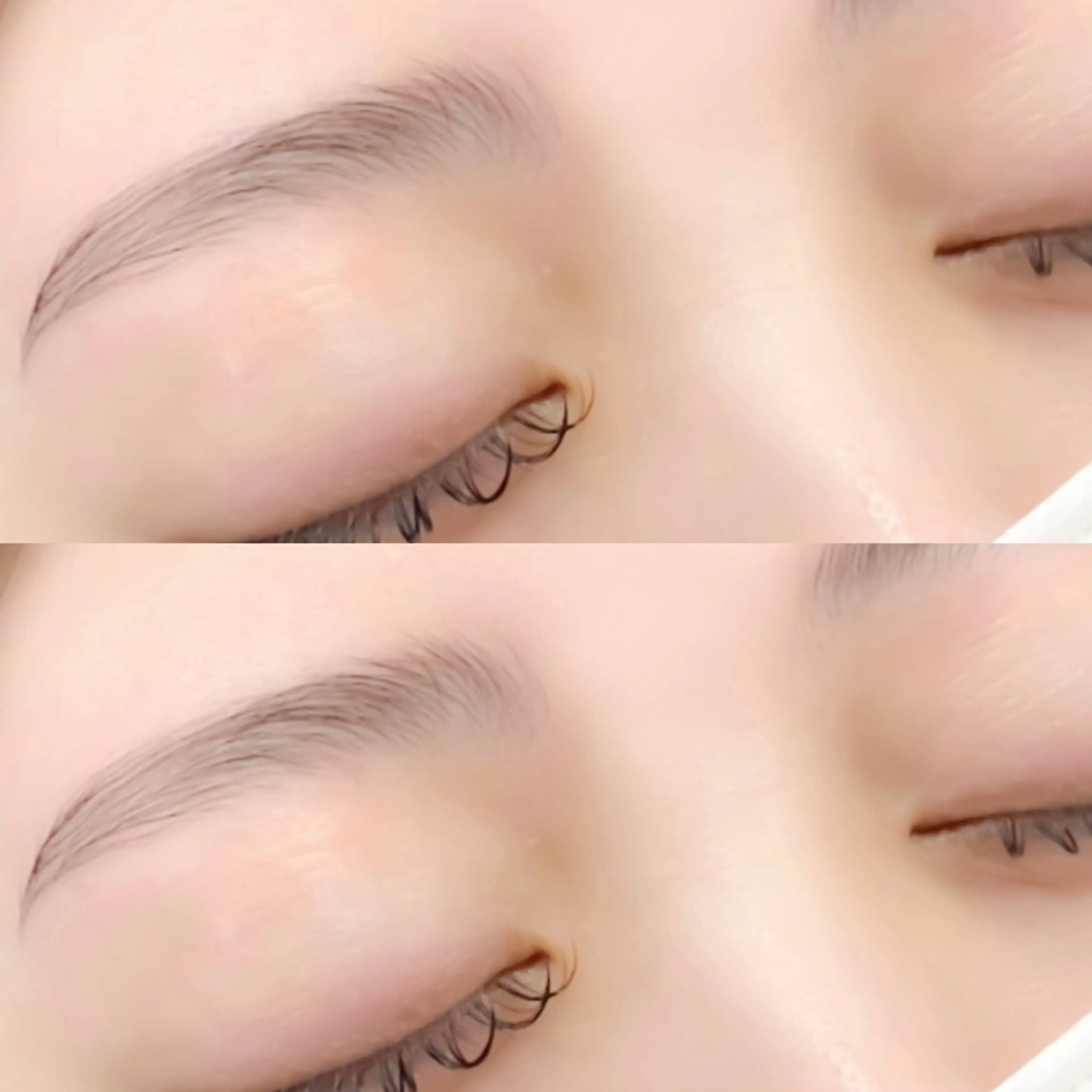 【眉毛の毛流れを整える✨️】ハリウッドアイブロウリフト(HBL)美容保湿クリーム仕上げ付き🤍の写真