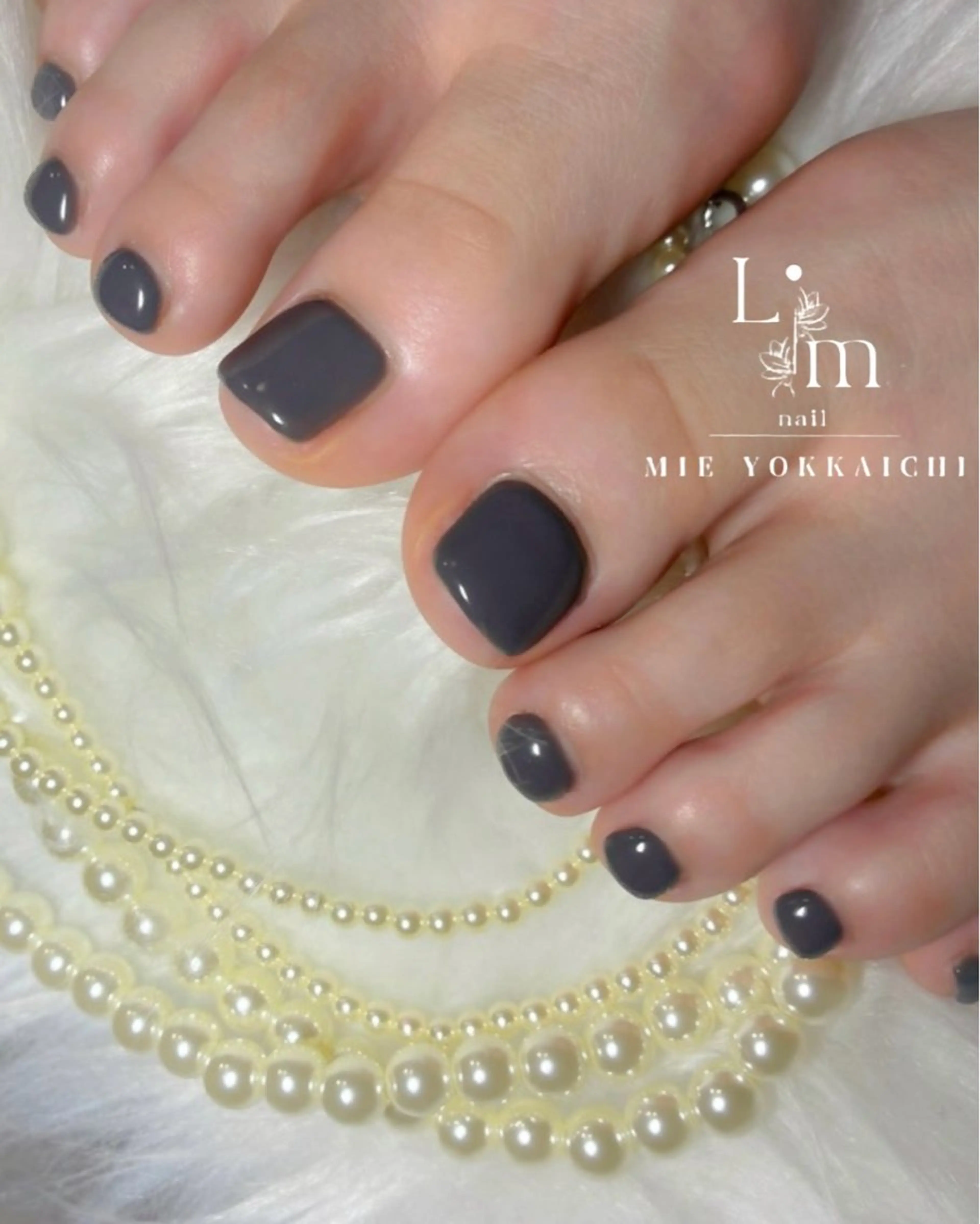 ネイル フットネイル シンプルネイル Li.m nail リム ネイルのネイルデザイン