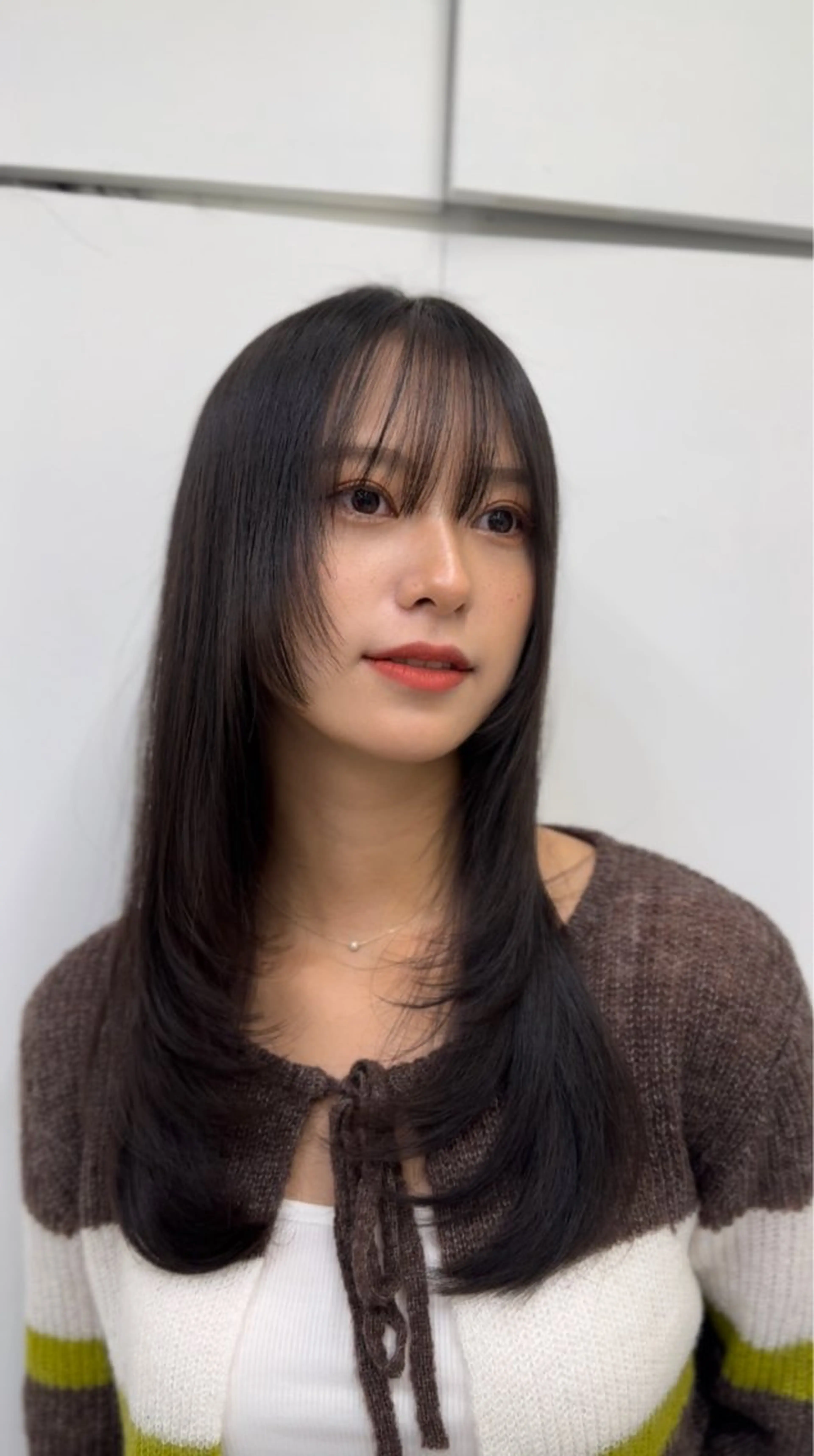 ロング 前髪顔まわりカット 🌈中村海聖のヘアスタイル