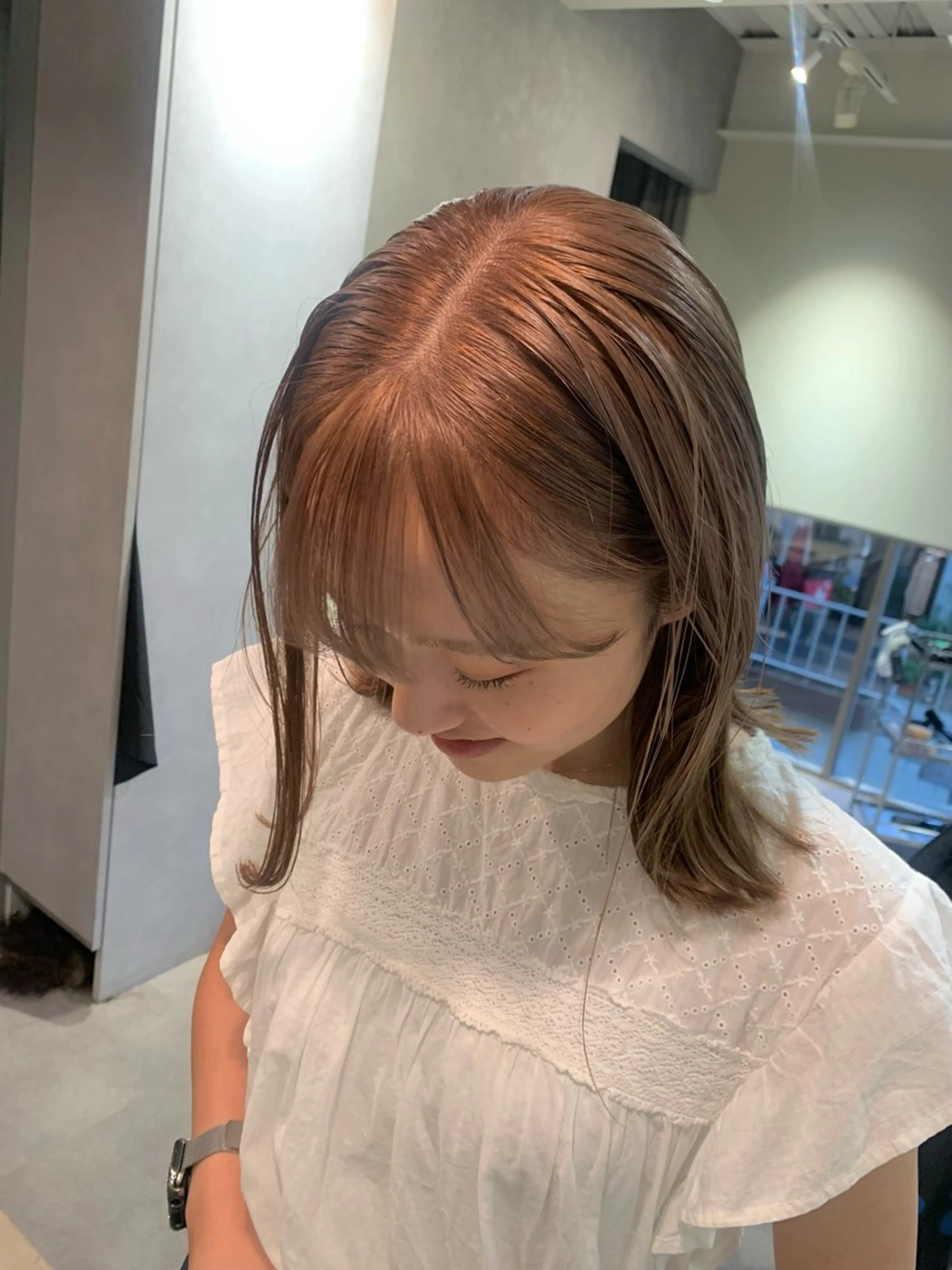 ミディアム カット ヘアカラー 【髪質改善🌿】木本 志歩のヘアスタイル