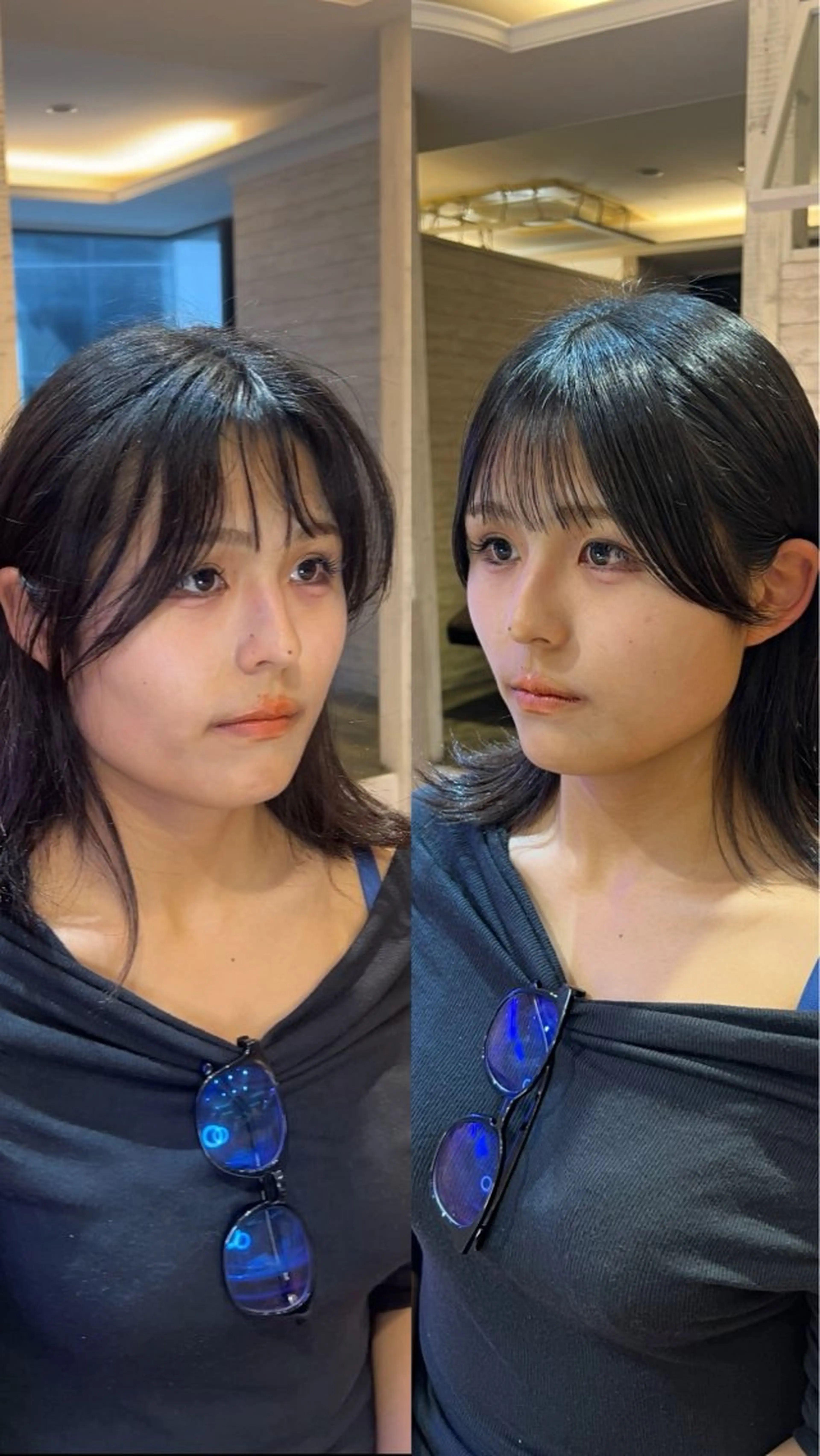 ミディアム 縮毛矯正 カット 縮毛矯正 艶色&髪質改善 ✨ヨシムラユウシのヘアスタイル