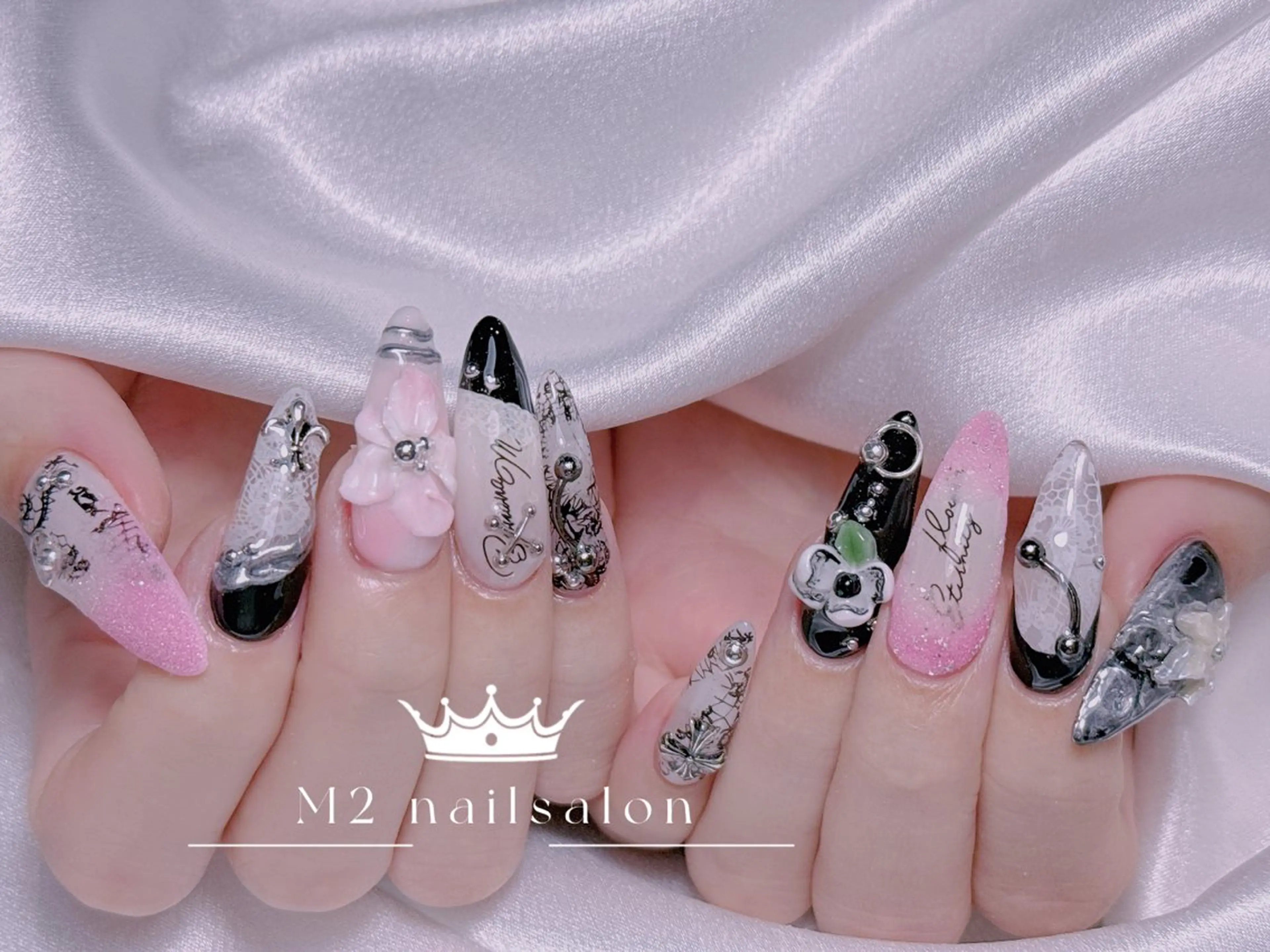 ネイル ハンドネイル 長さだし専門店 M2 rikaのネイルデザイン