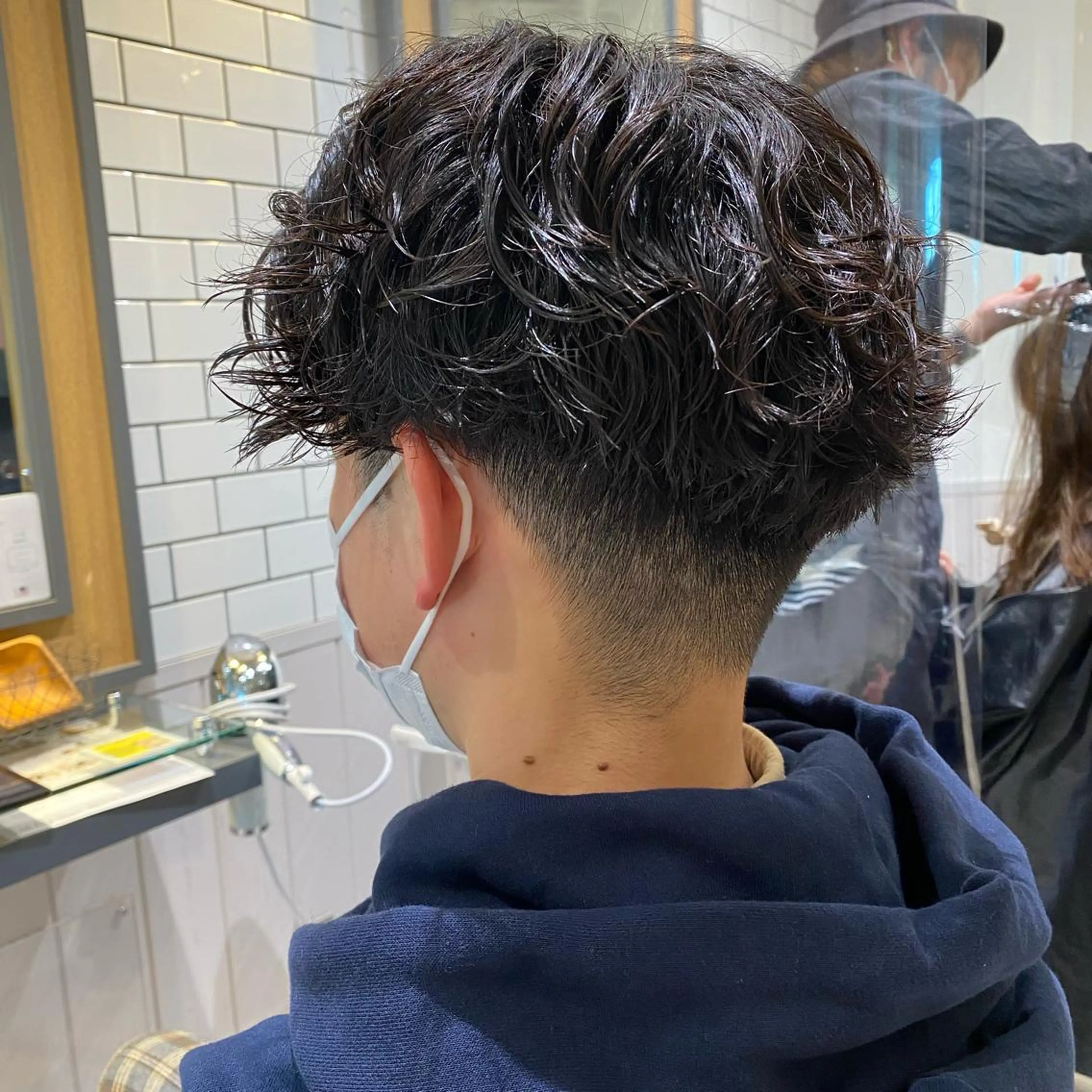 パーマ カット パーマ 神奈川大学最寄り白楽 三本松巧のヘアスタイル