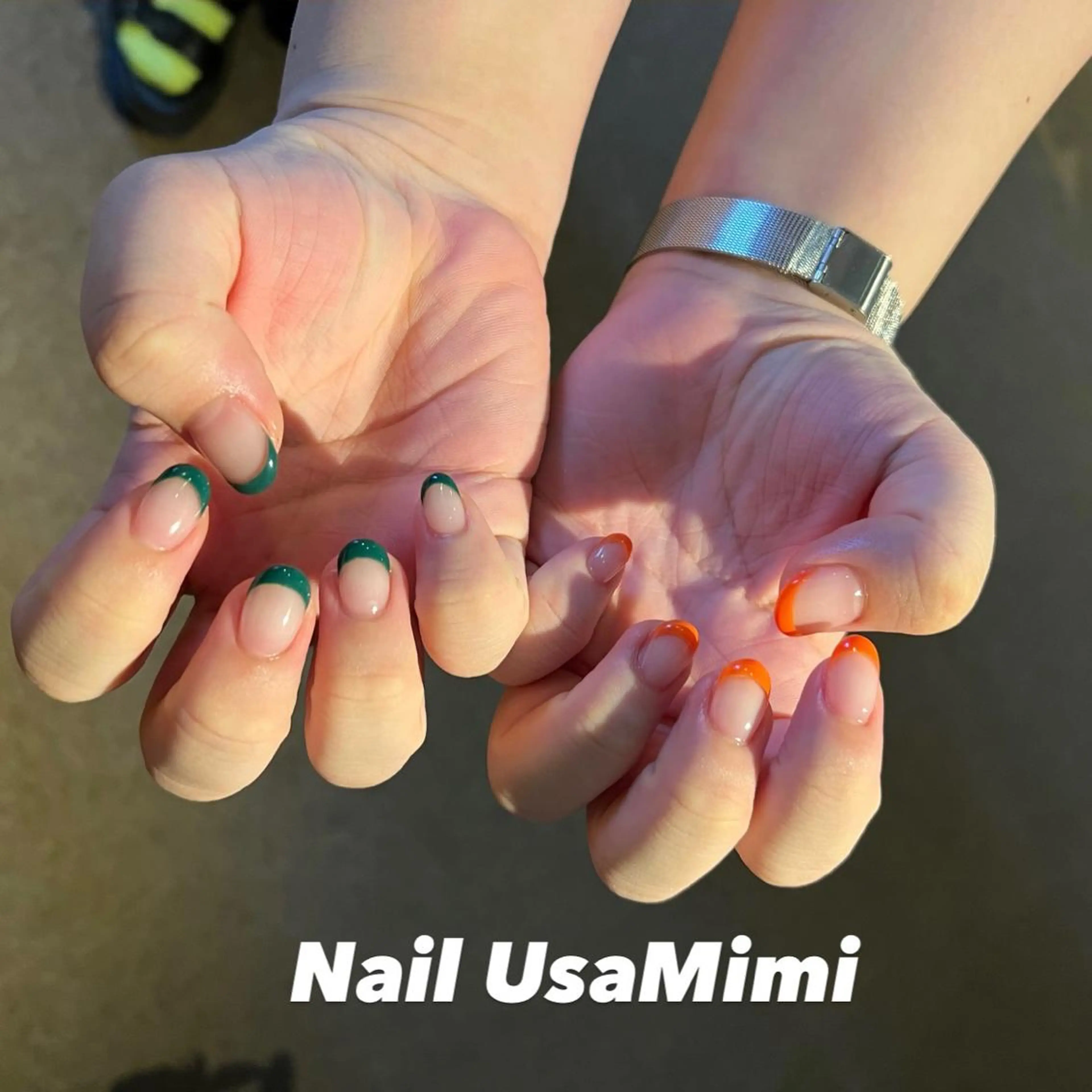 ネイル クリアネイル フットネイル ジェルネイル マグネットネイル 持ち込み 本町ネイルNail UsaMimiのネイルデザイン