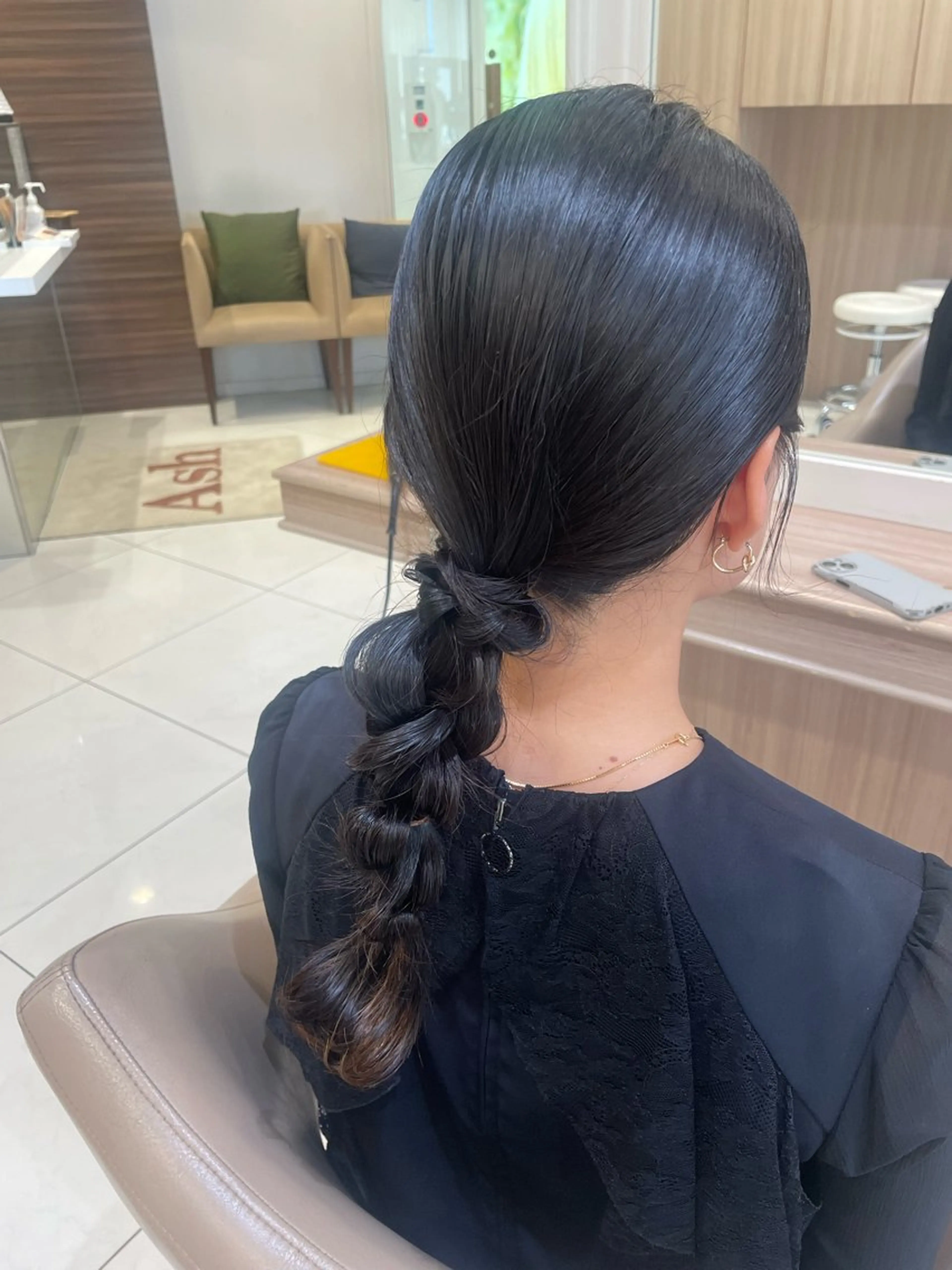 セミロング ヘアアレンジ ヘアセット 韓国ヘアメイク🎀/ 縮毛矯正✨山本媛香のヘアスタイル