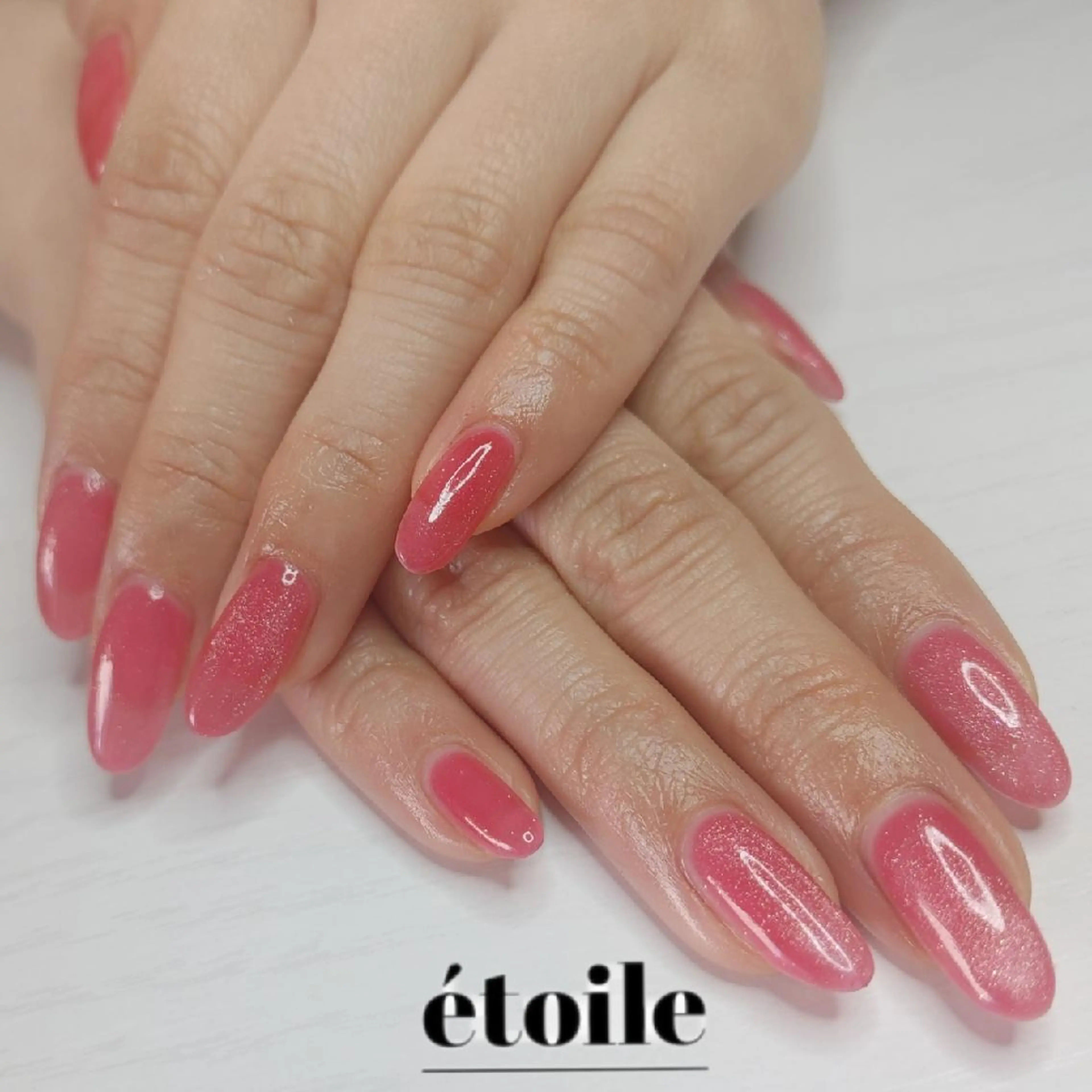 ネイル ピンク ハンドネイル ハンドケア étoile(エトワール)所属・山田 可愛のネイルデザイン