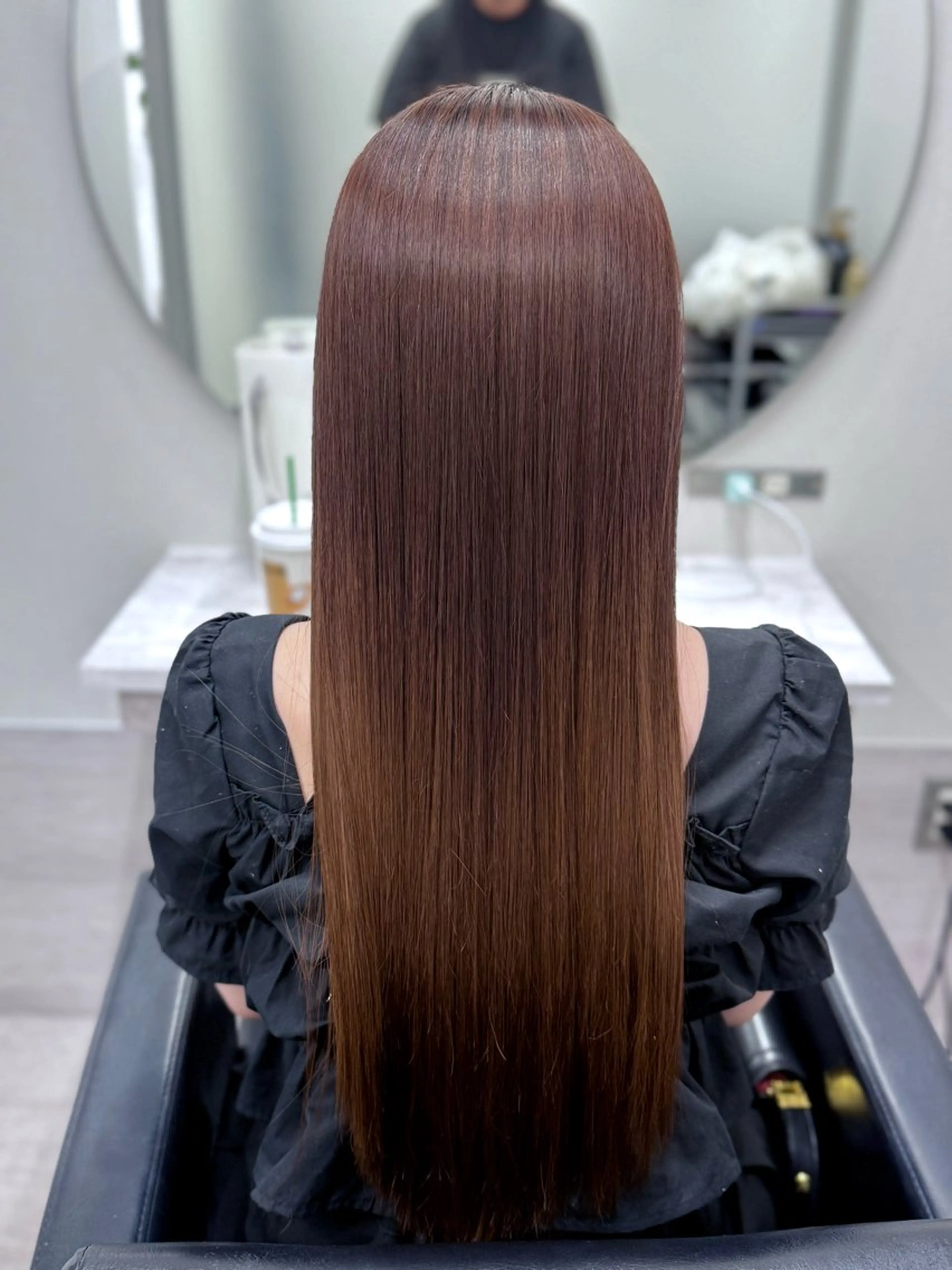 ロング カット 縮毛矯正 JYO 髪質改善専門家のヘアスタイル