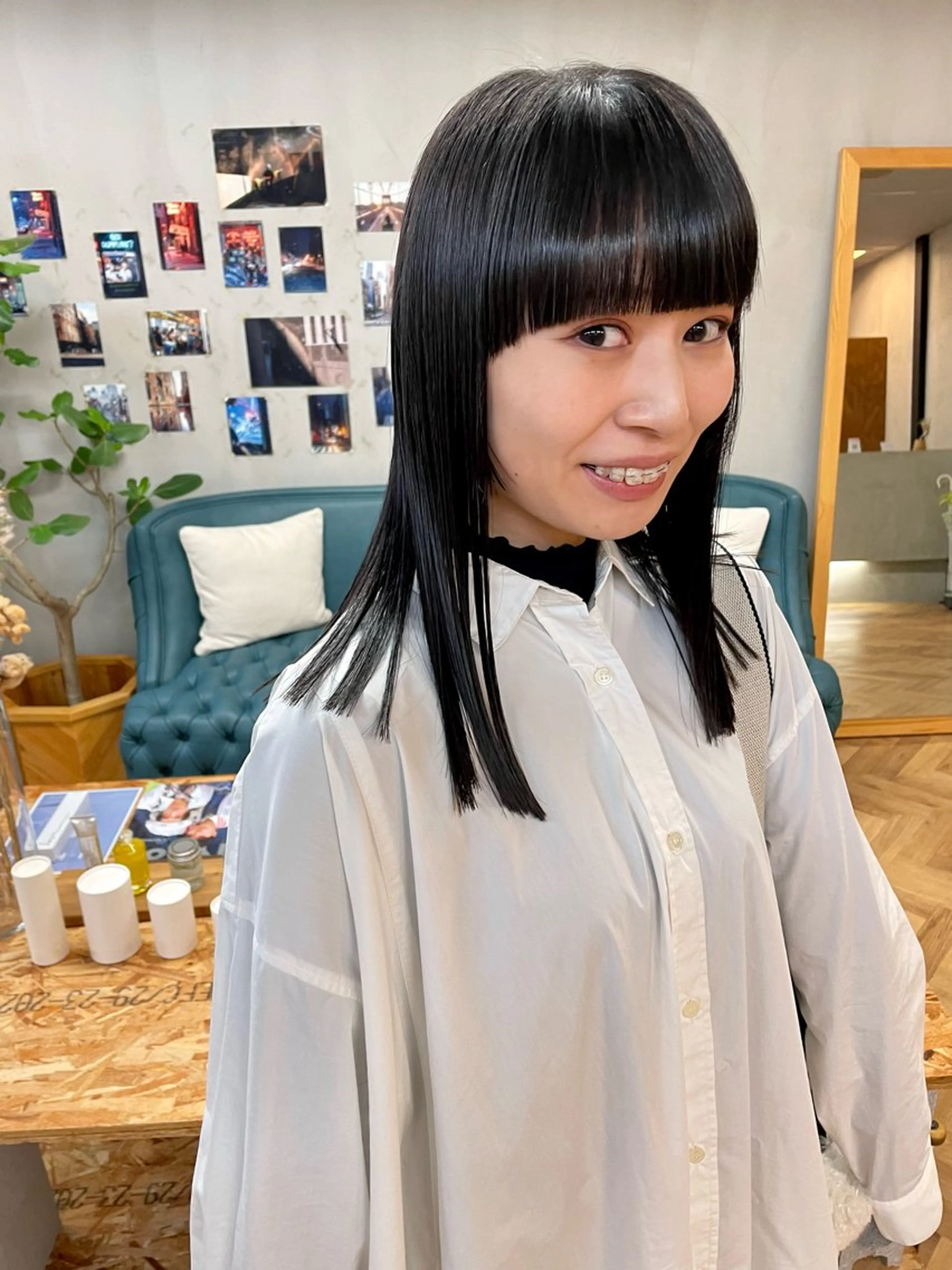 ミディアム カラー パーマ ヘアアレンジ メンズ カット ヘアカラー トリートメント tatsumi/ボブ ウルフ/レイヤーのヘアスタイル