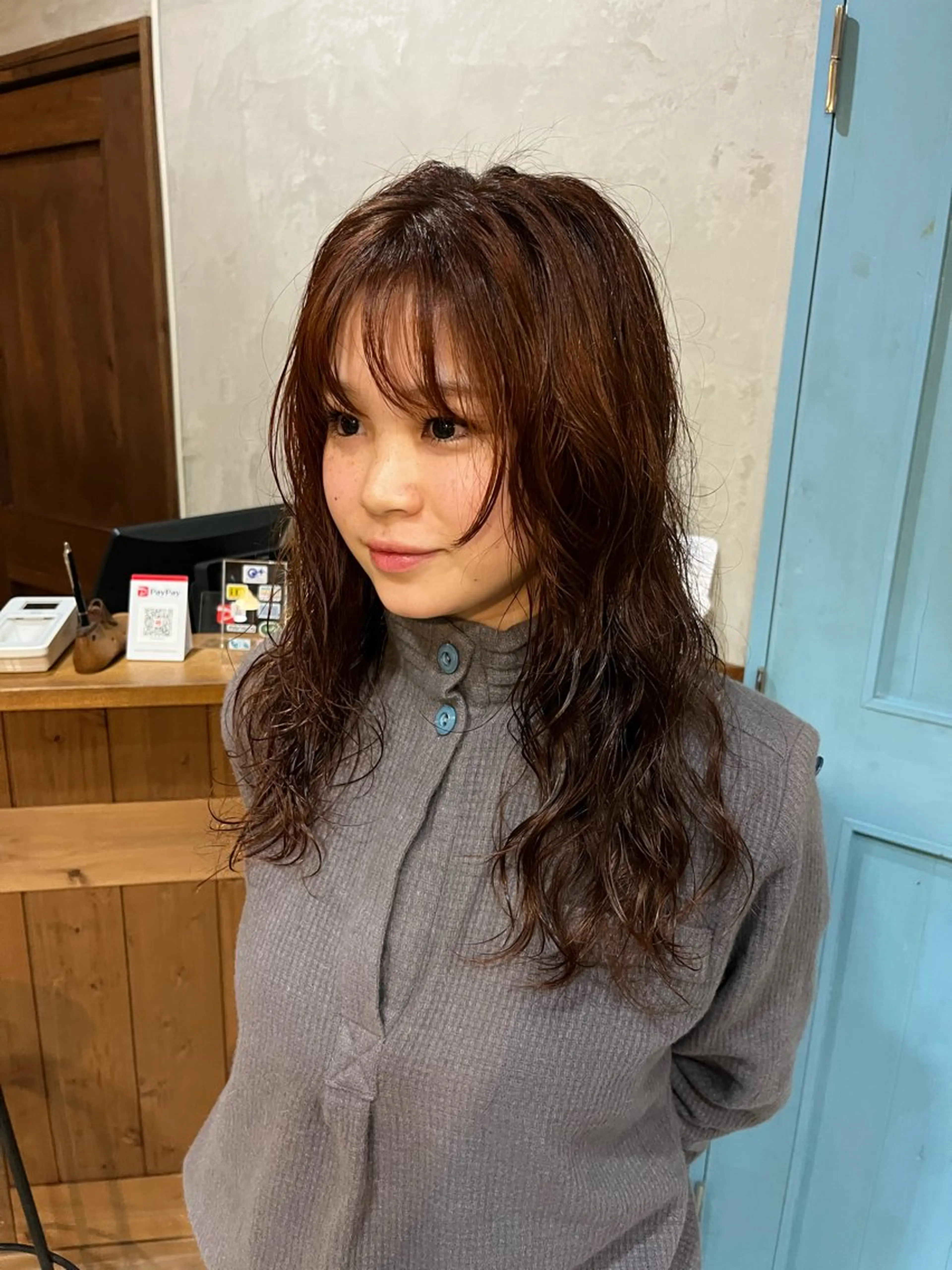 🌀パーマ(カット込)+カラー🥣の写真