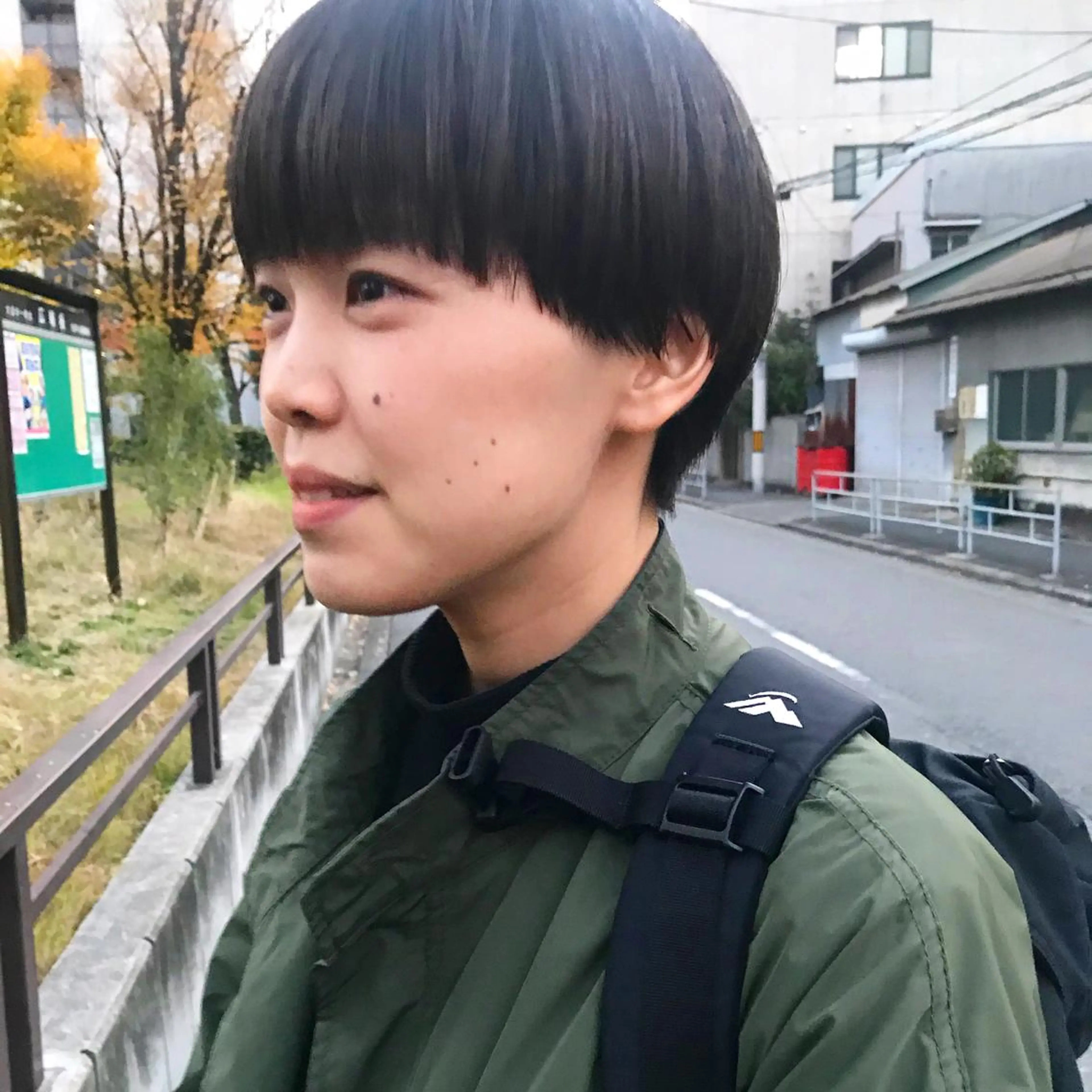 ショート カラー 顔周りカット ウルフカット カット ヘアカラー トリートメント tatsumi/ボブ ウルフ/レイヤーのヘアスタイル