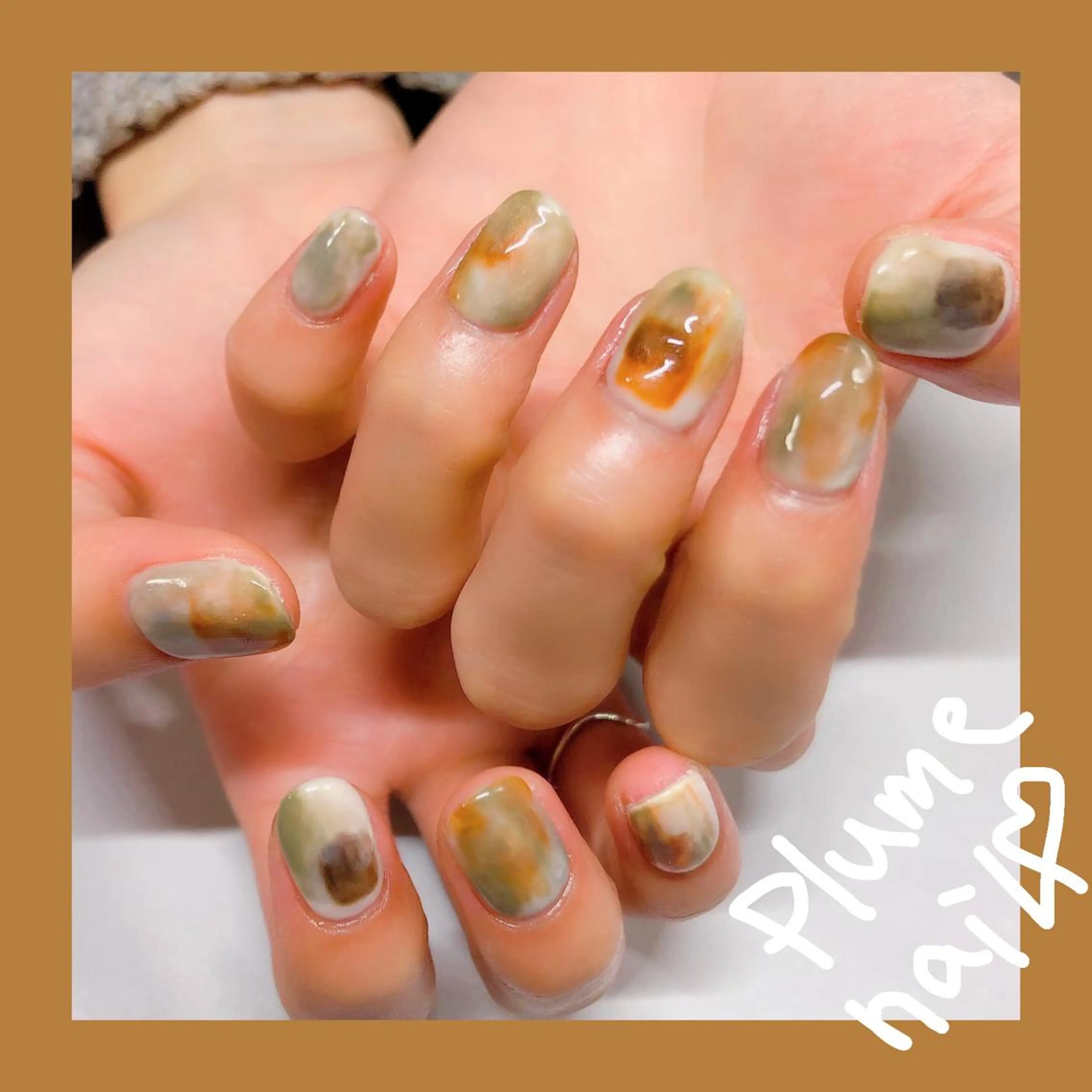 ネイル アートネイル ハロウィン 韓国ネイル ニュアンスネイル plume nail ☆韓国ネイルのネイルデザイン