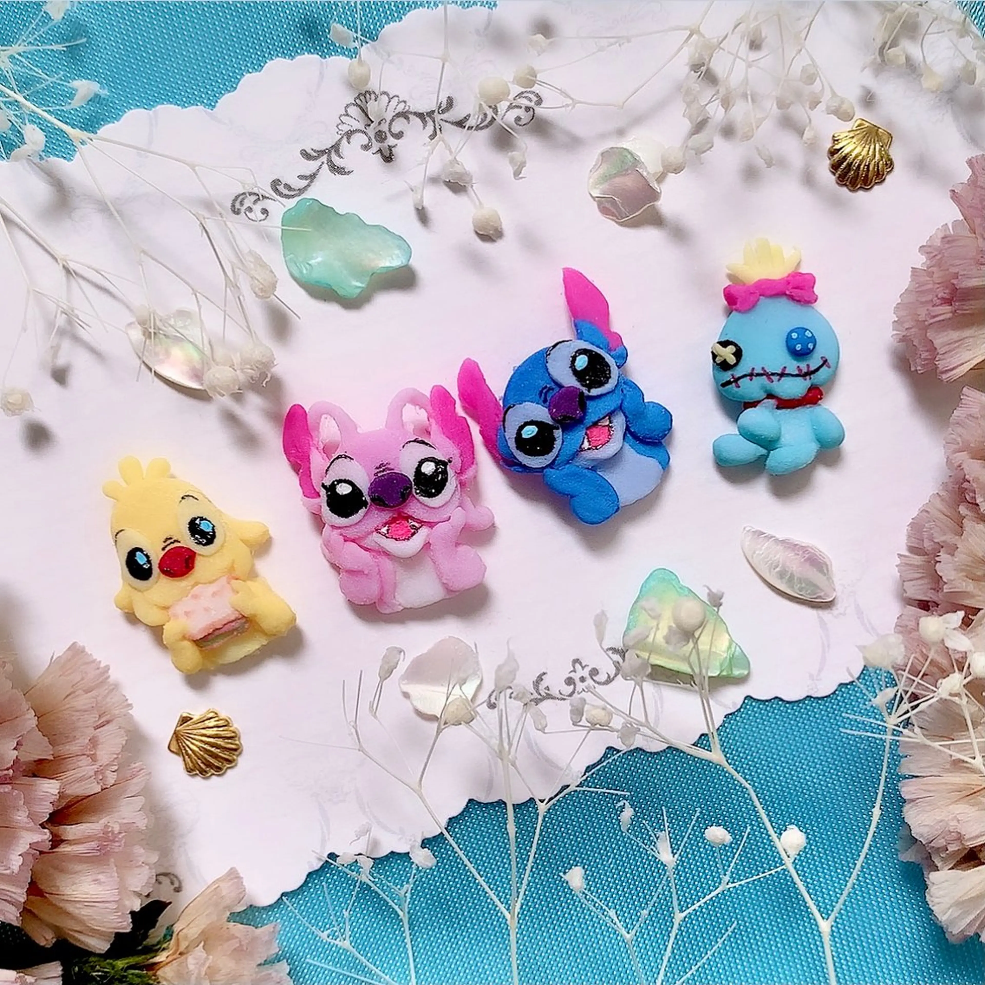 ネイル アートネイル ぷっくりネイル シェアサロンLei.g(レイジー)所属・3Dアートネイル💗 都築レナのネイルデザイン