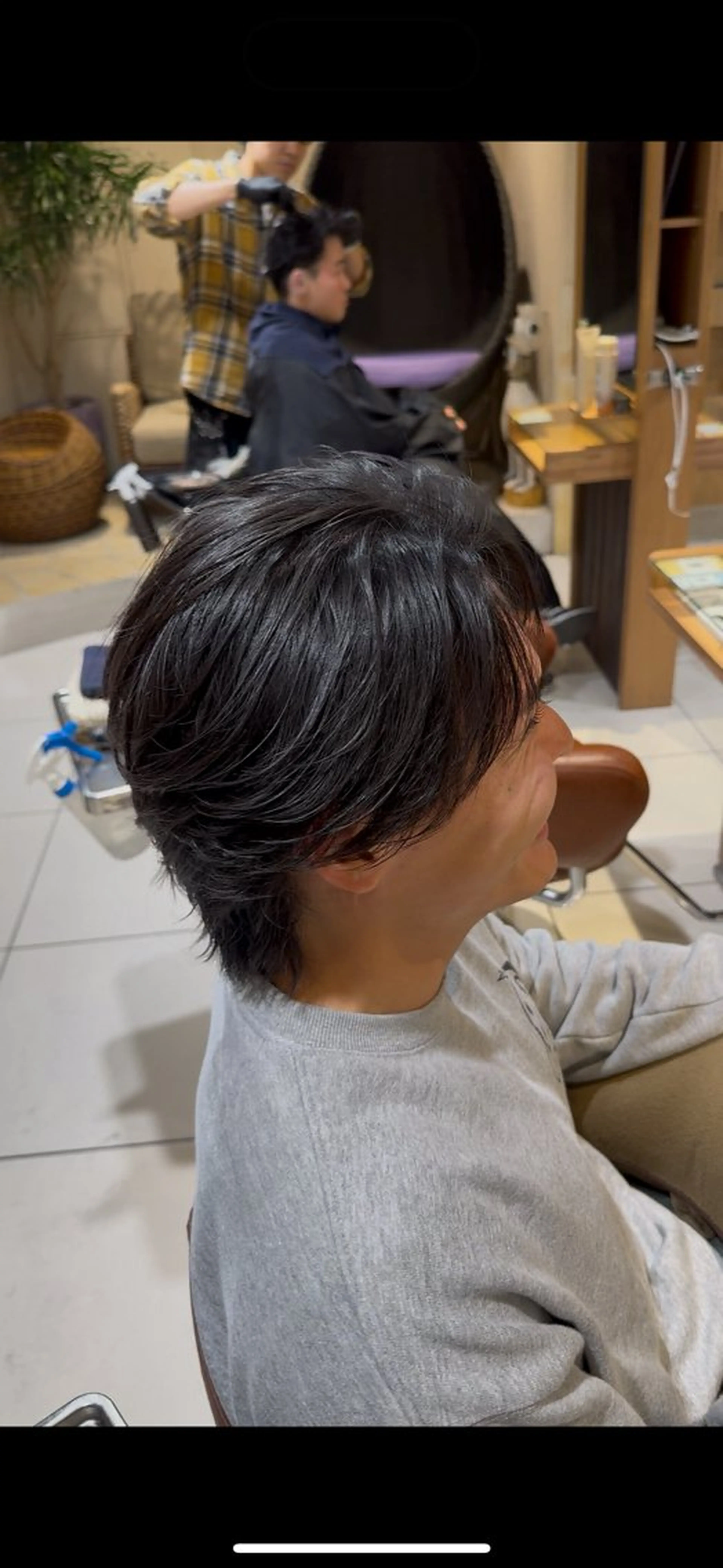 ショート カラー パーマ ヘアアレンジ メンズ カット パーマ メンズパーマ何でも屋 /新宿/石見のヘアスタイル