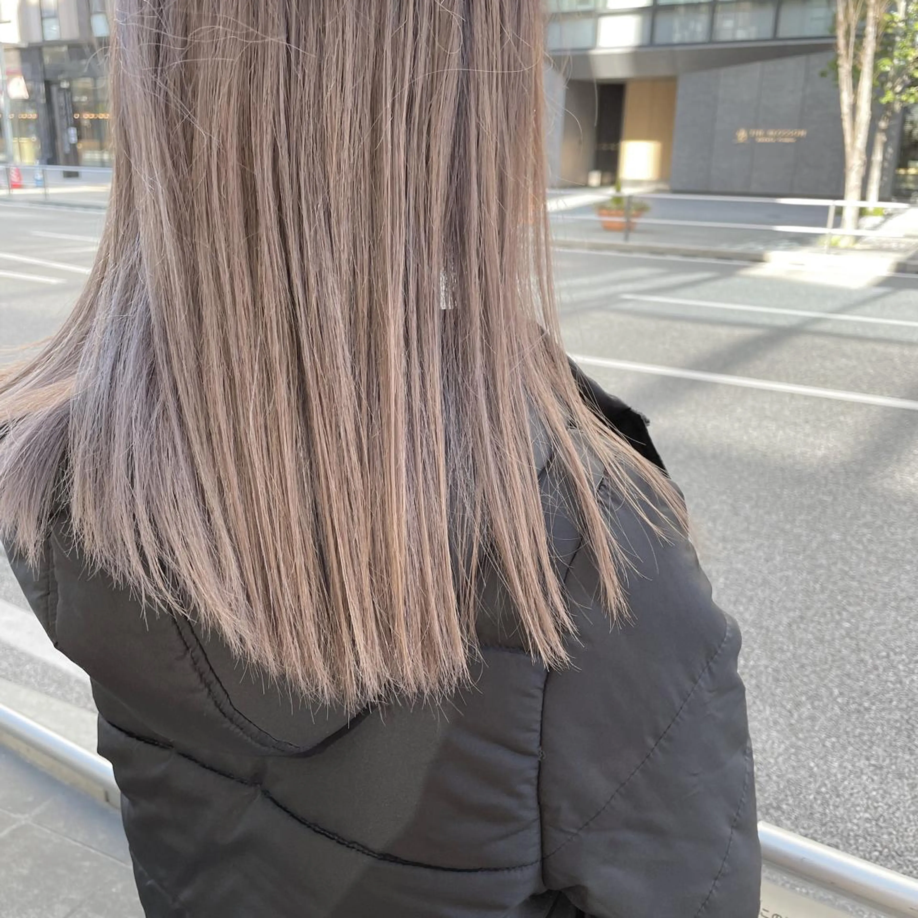 ミディアム カラー ベージュカラー ブリーチ miri髪質改善 久留米/韓国のヘアスタイル