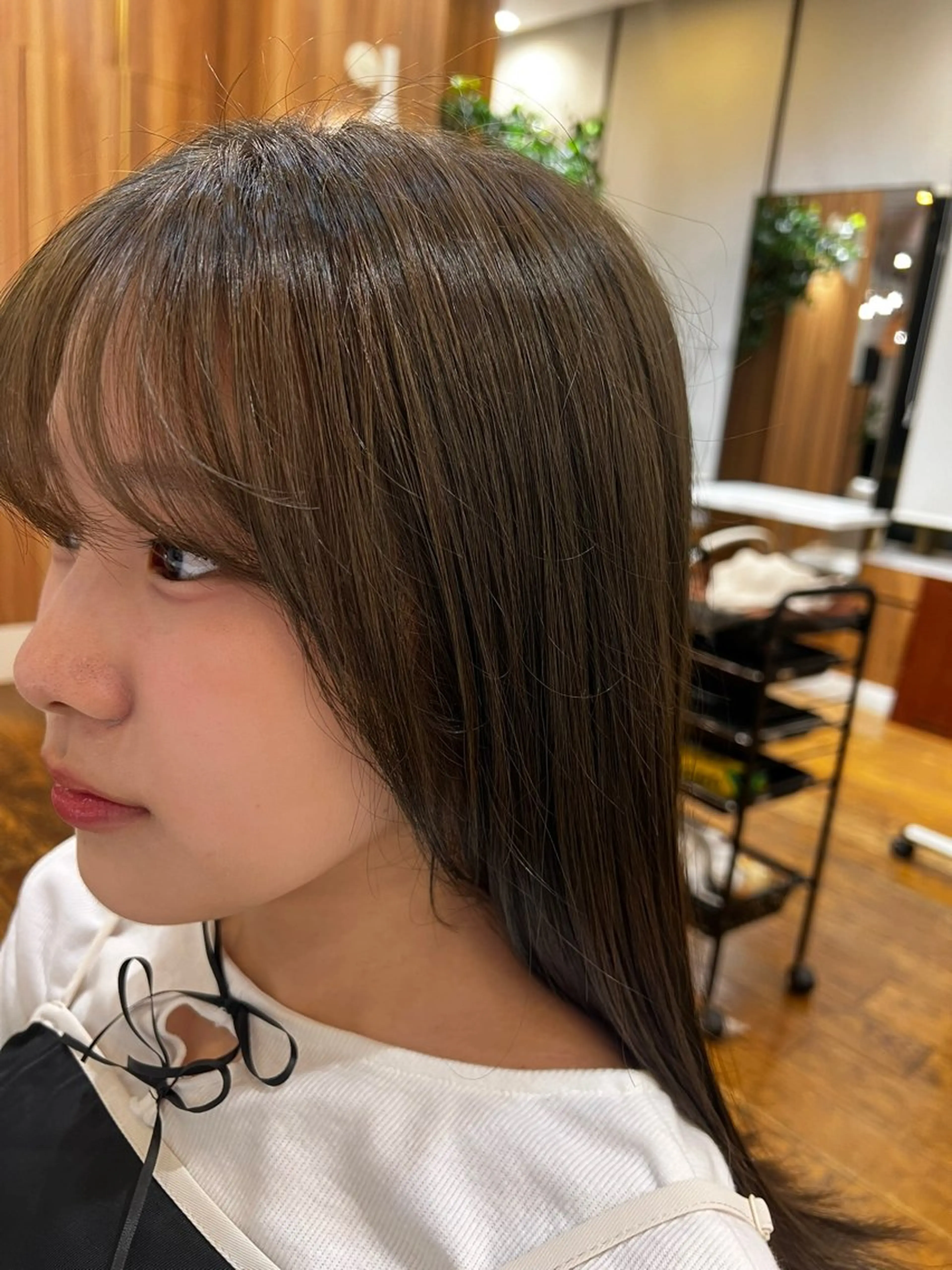 ミディアム カラー トーンアップ🦢 ユメのヘアスタイル