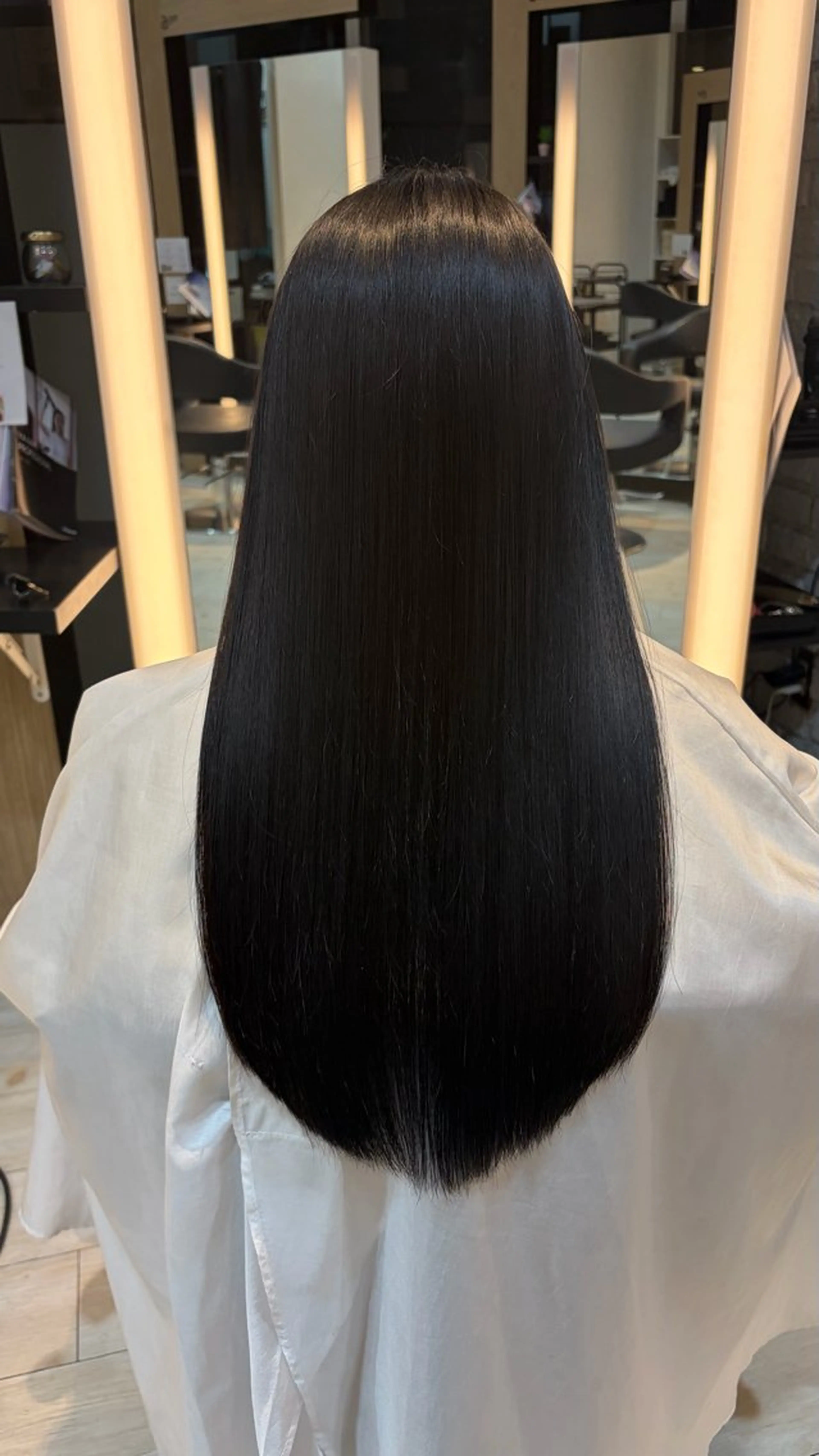 ロング パーマ ヘアカラー 縮毛矯正 ブリーチ/髪質改善/ ハイトーン/暖色のヘアスタイル