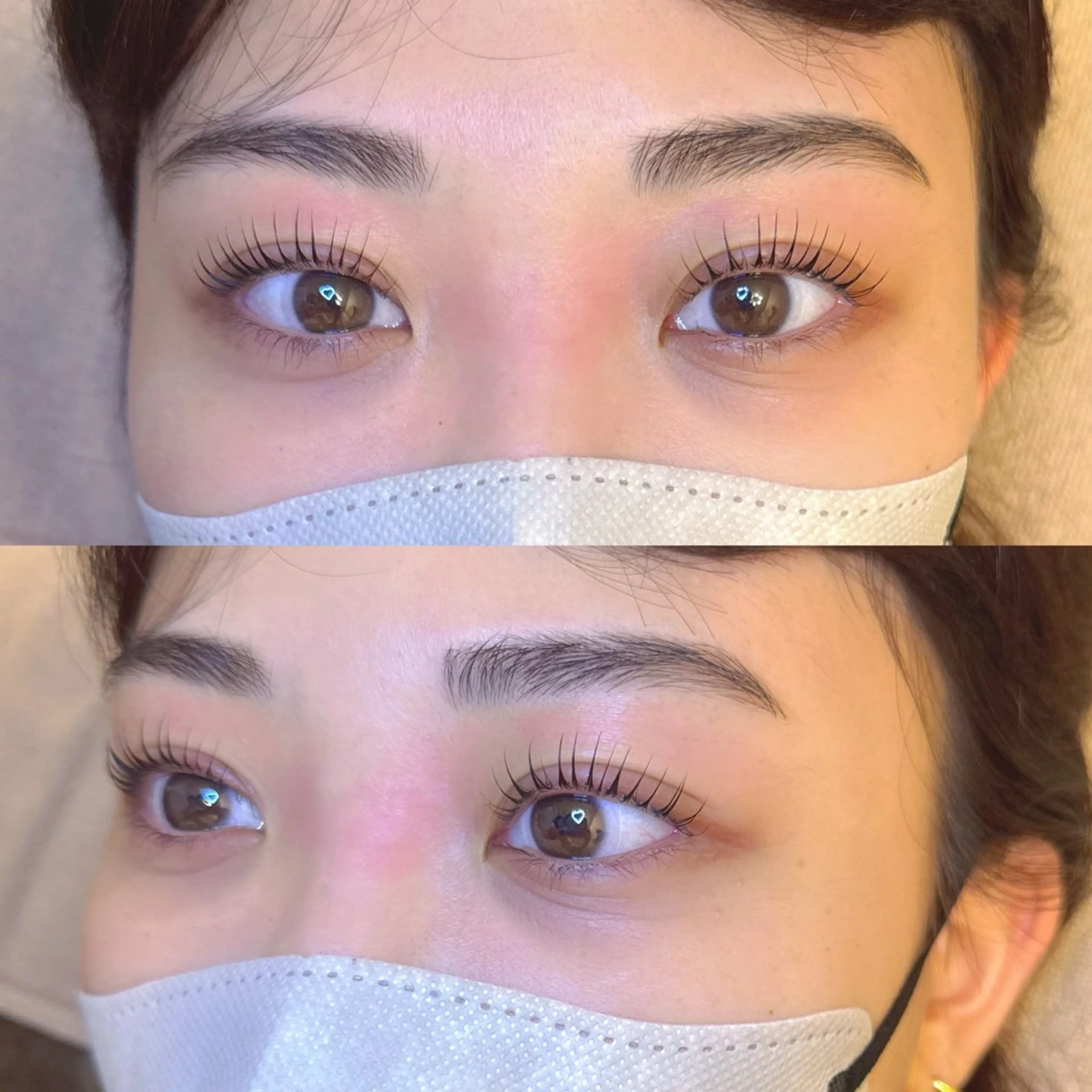 パリジェンヌラッシュリフト&眉Waxスタイリングの写真