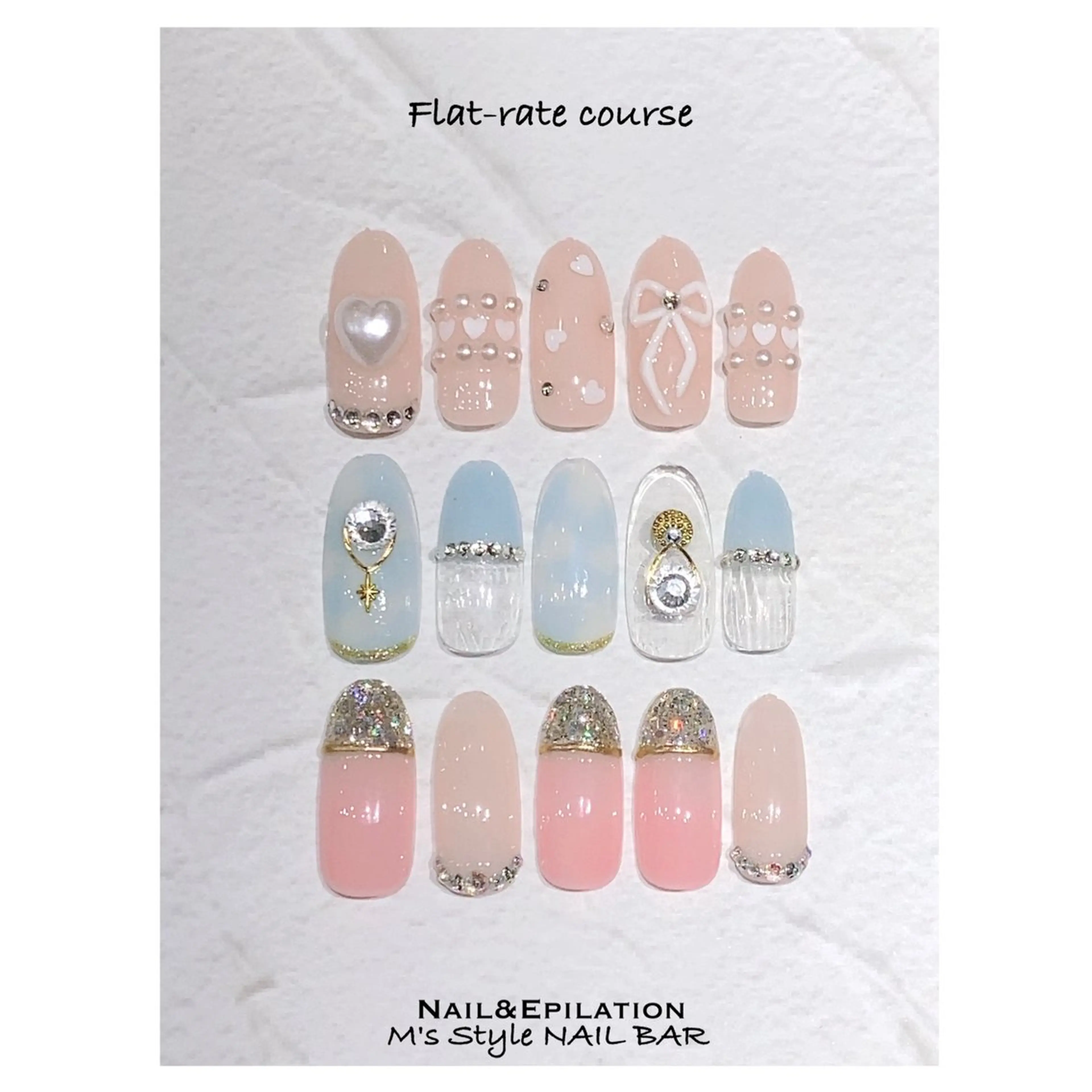 ネイル 成人式 フットネイル フレンチネイル ジェルネイル 韓国ネイル ハンドネイル M's Style NAIL BARのエステ・リラクイメージ