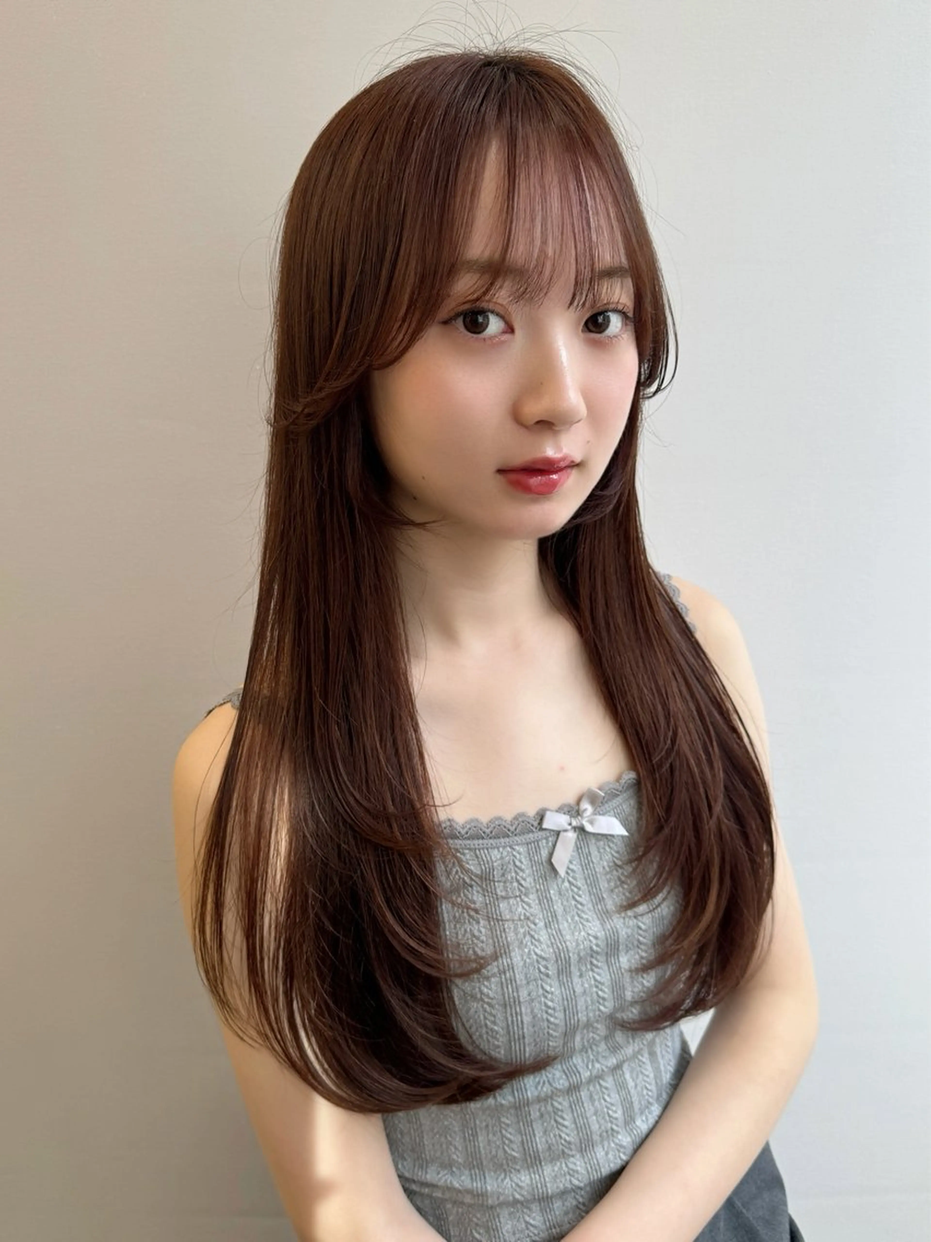 ロング カラー カット ヘアカラー トリートメント 🌷韓国レイヤー/艶 カラー🇰🇷amiのヘアスタイル