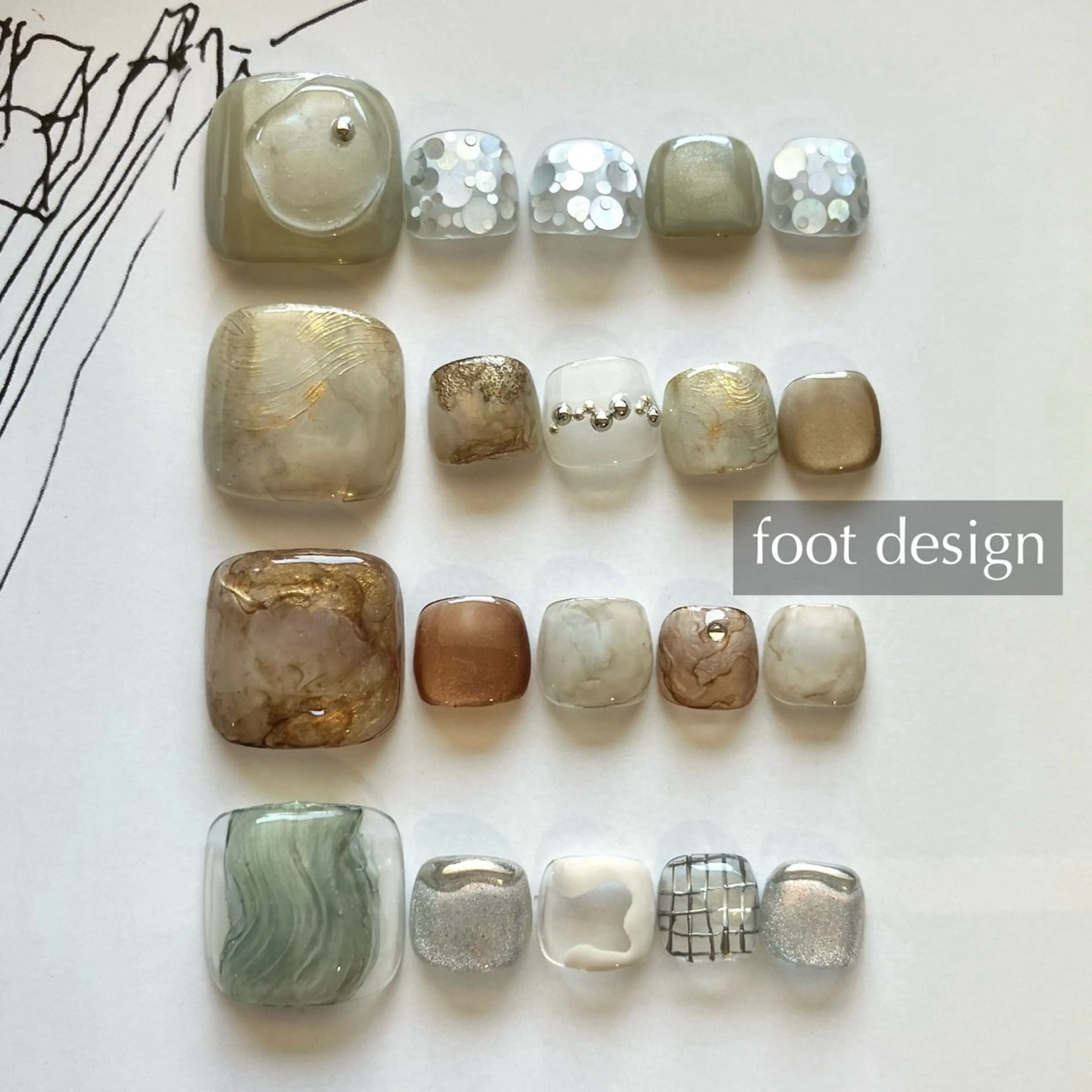 定額デザイン　※自店ジェル・ご新規様はオフ無料、2回目以降ご利用で他店オフは+¥1,000の写真