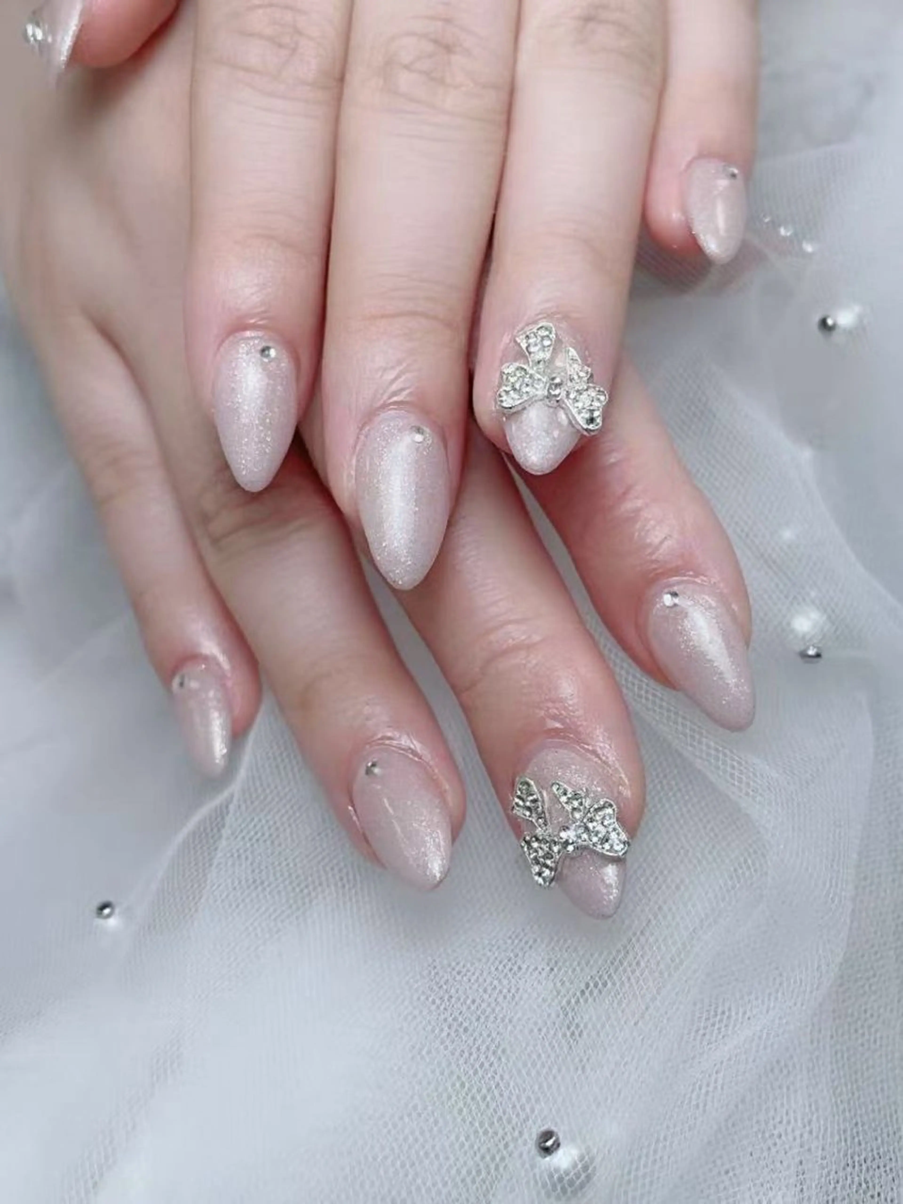 自爪マグネット🩷、ユニコーン🩷ミラー🩷フラッシュワンカラー(ケア込み　1週間以内無料お直し)の写真