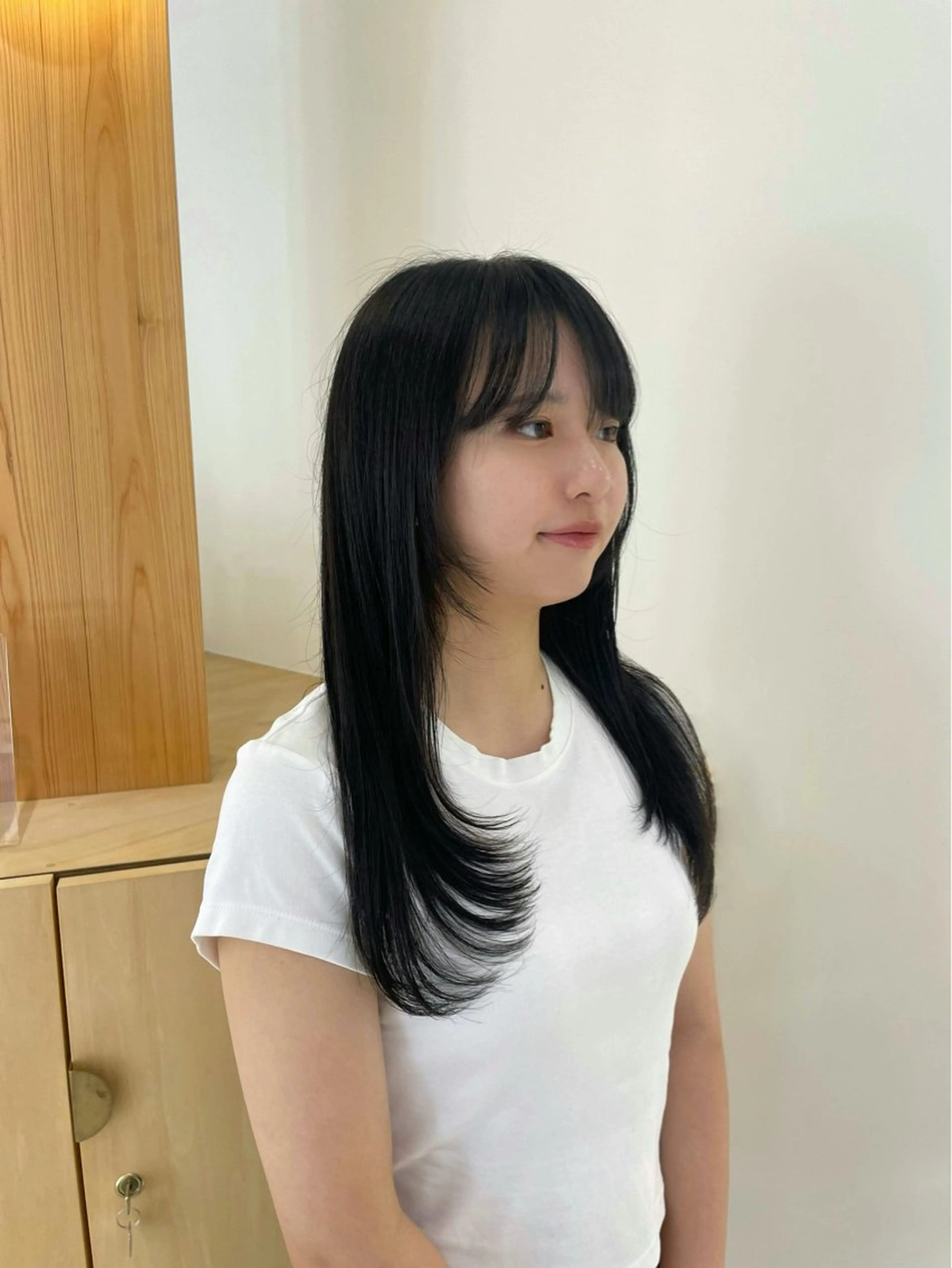 ロング ヘアカラー トリートメント 蓑輪 璃央のヘアスタイル