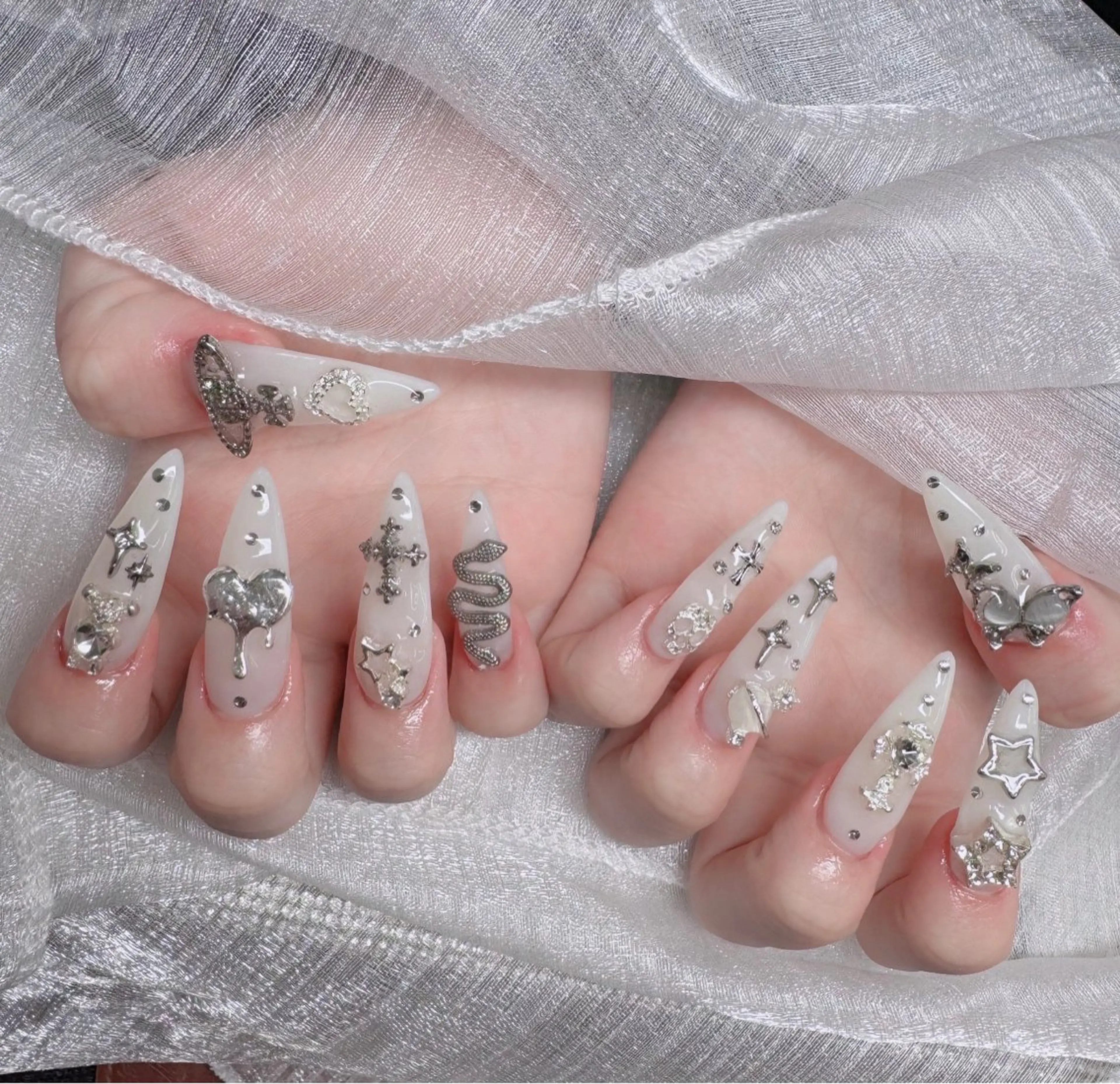 ネイル アートネイル 成人式 ジェルネイル ニュアンスネイル 夏ネイル ハンドネイル neco H.babynailのネイルデザイン