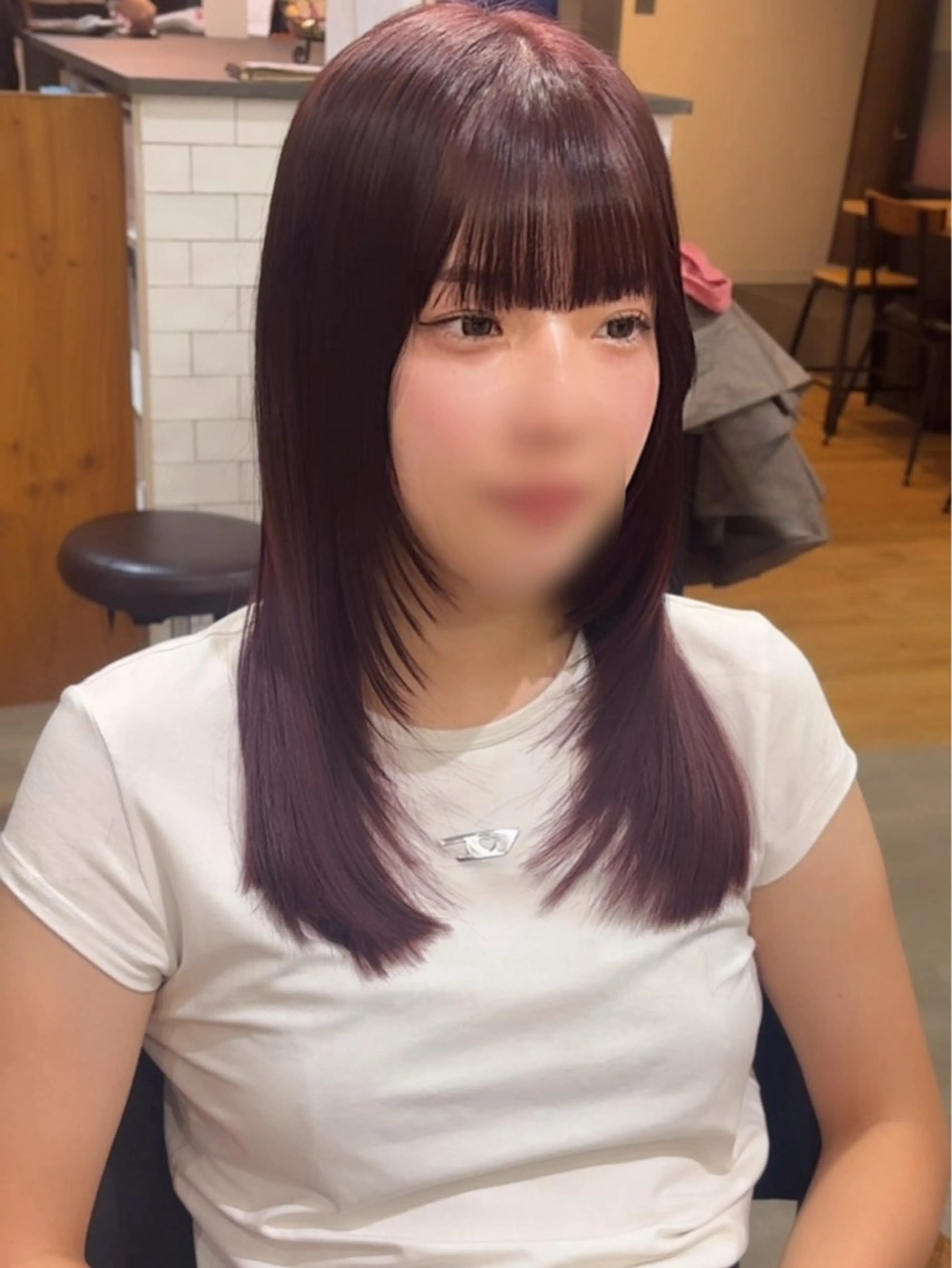 カラー ピンクカラー オリタ ルカのヘアスタイル