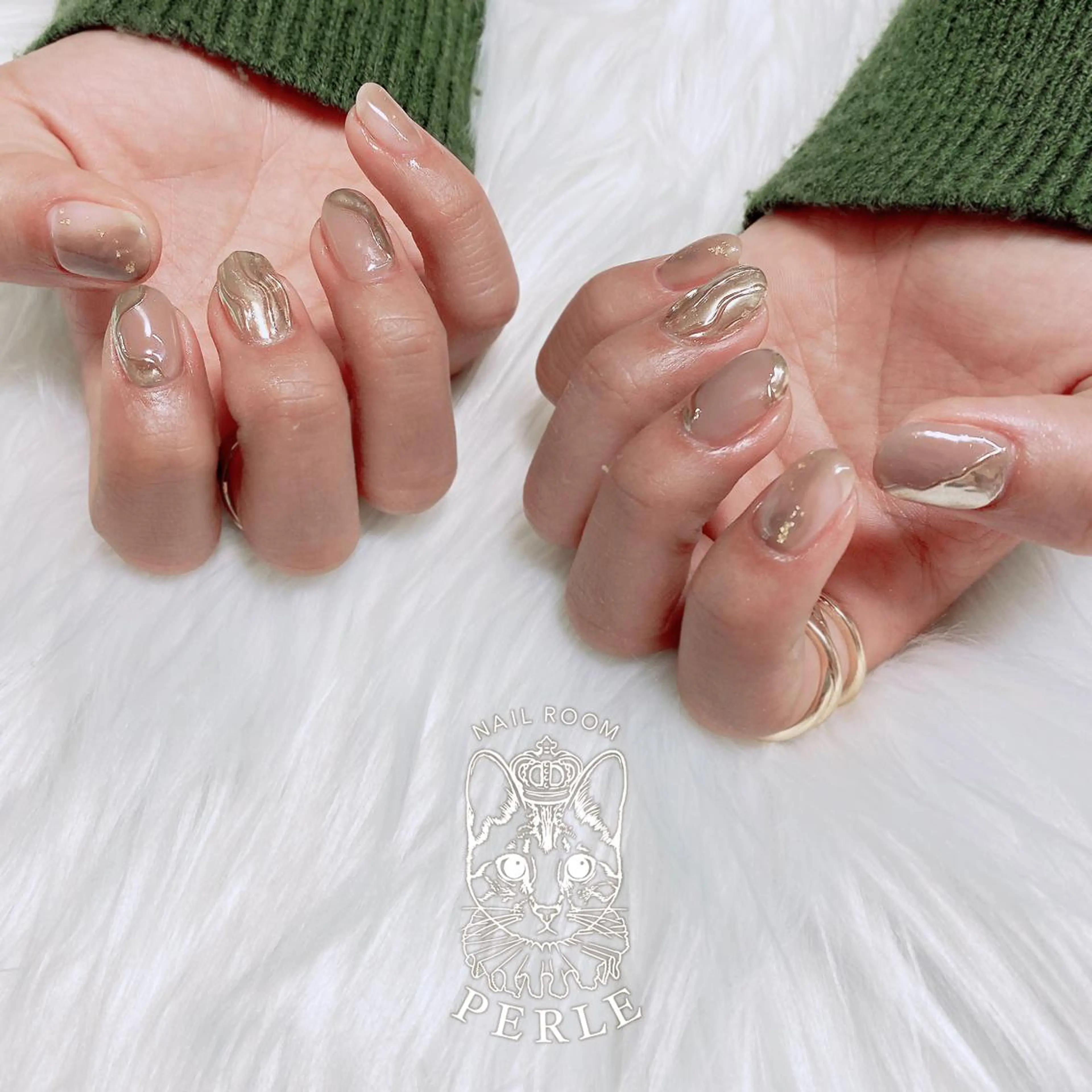 ネイル ハンドネイル nail room Perleのネイルデザイン