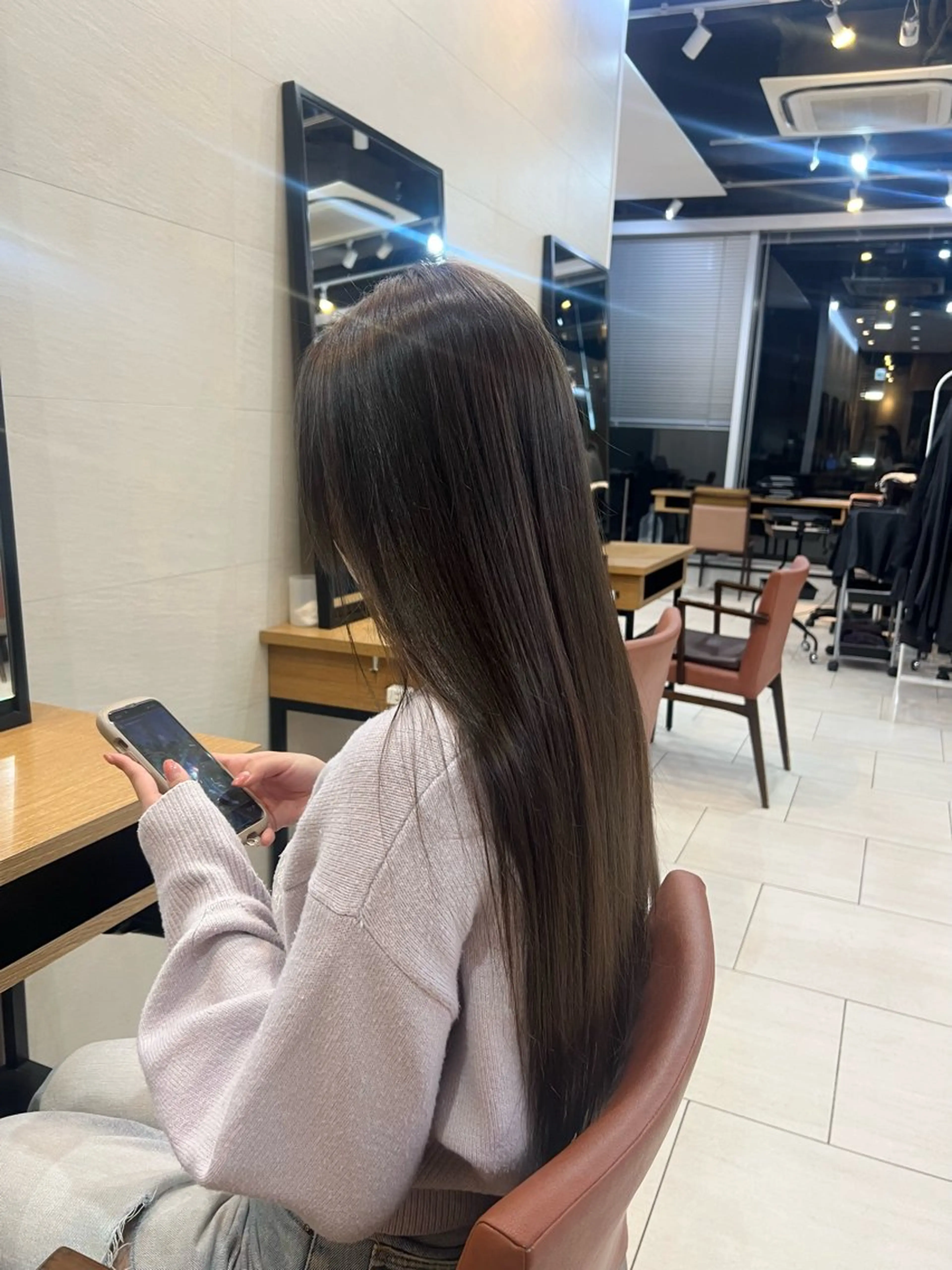 ロング カラー 透明感カラー ヘアカラー 艶カラー/透明感 /ヒグチアオイのヘアスタイル