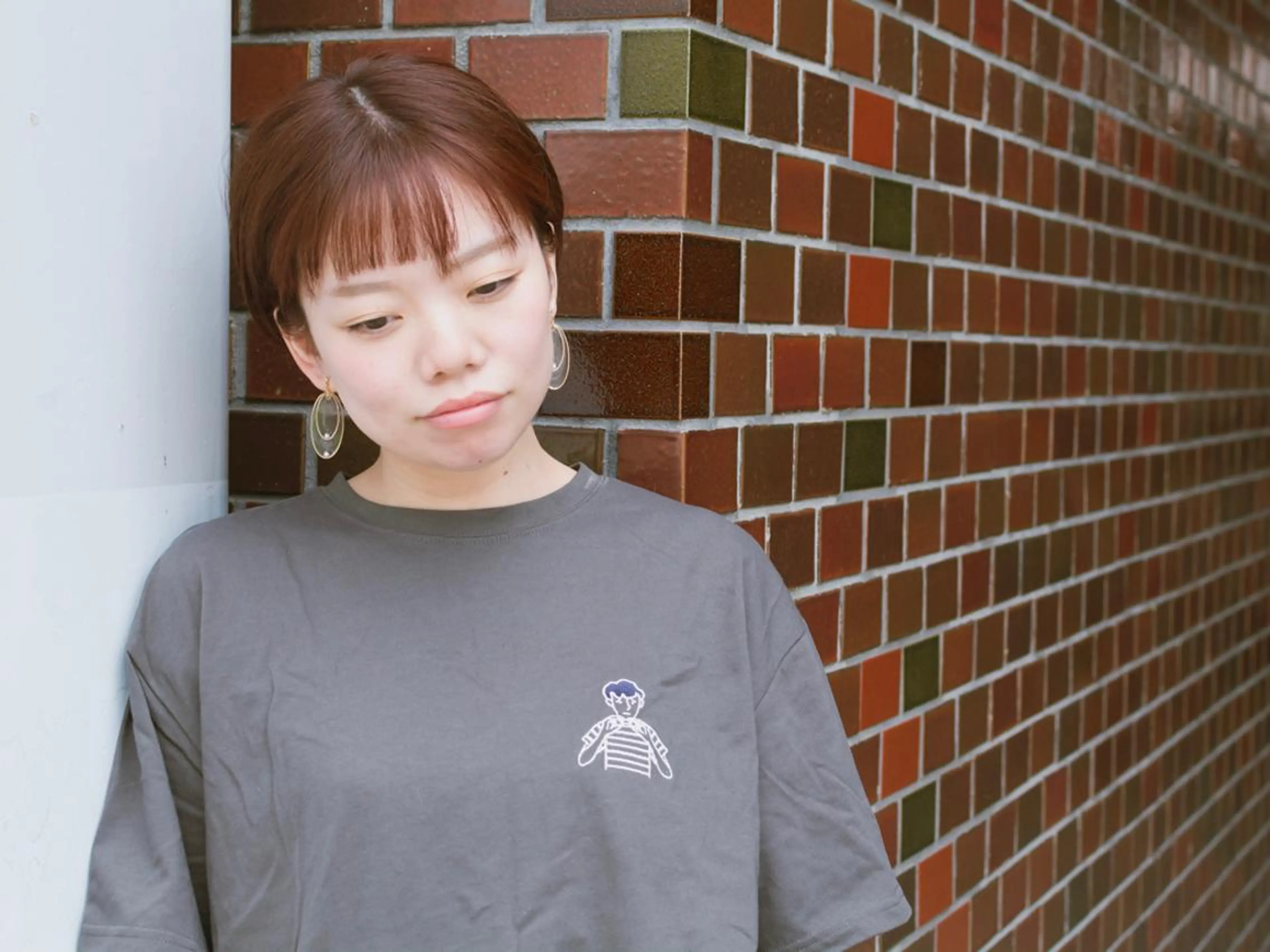 ショート カラー ショートボブ ベージュカラー ブルーカラー ブルージュ グレージュ 撮影モデル 斉藤 正敏のその他イメージ