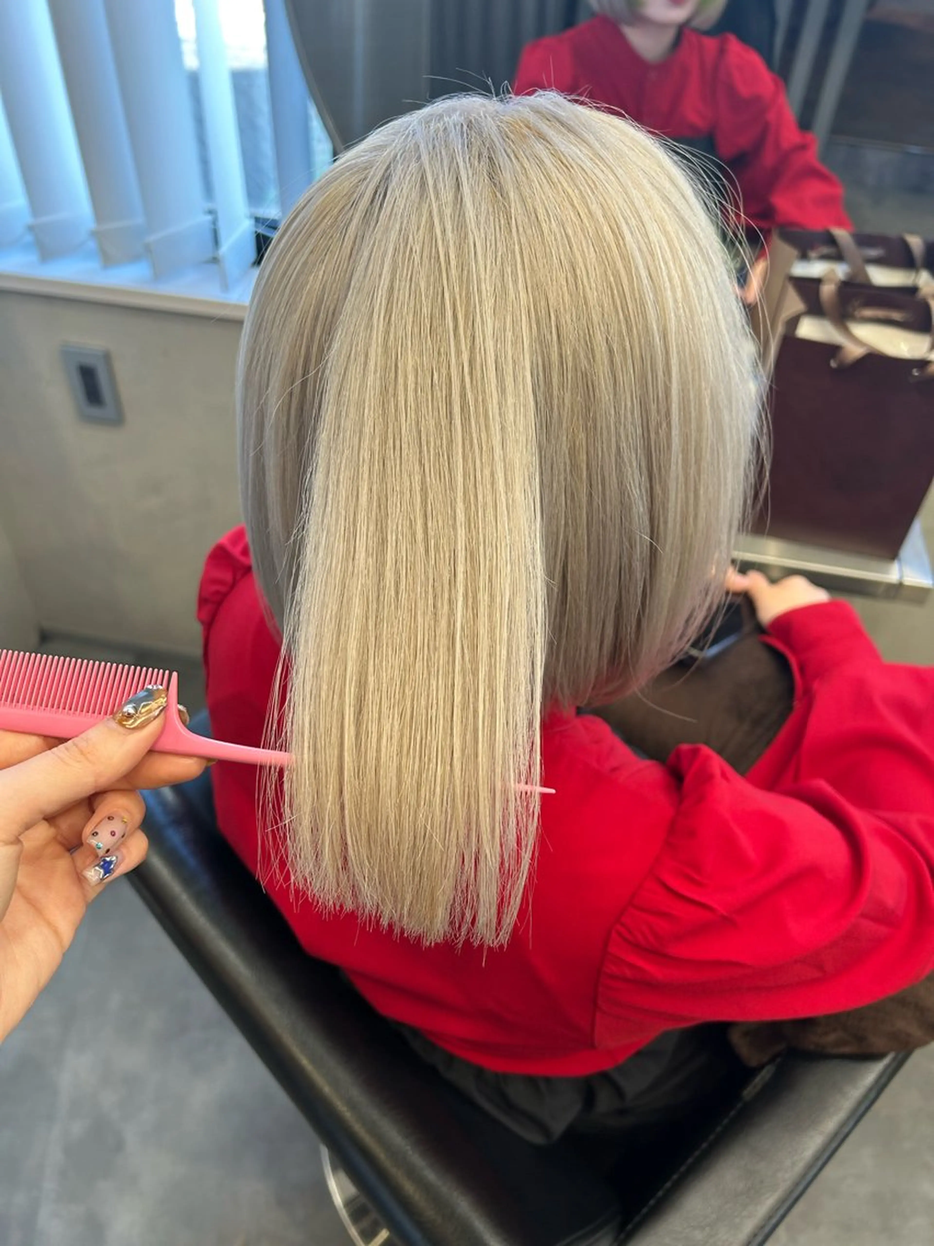 ミディアム カラー ヘアカラー トリートメント Haru/THREE …by velvetのヘアスタイル