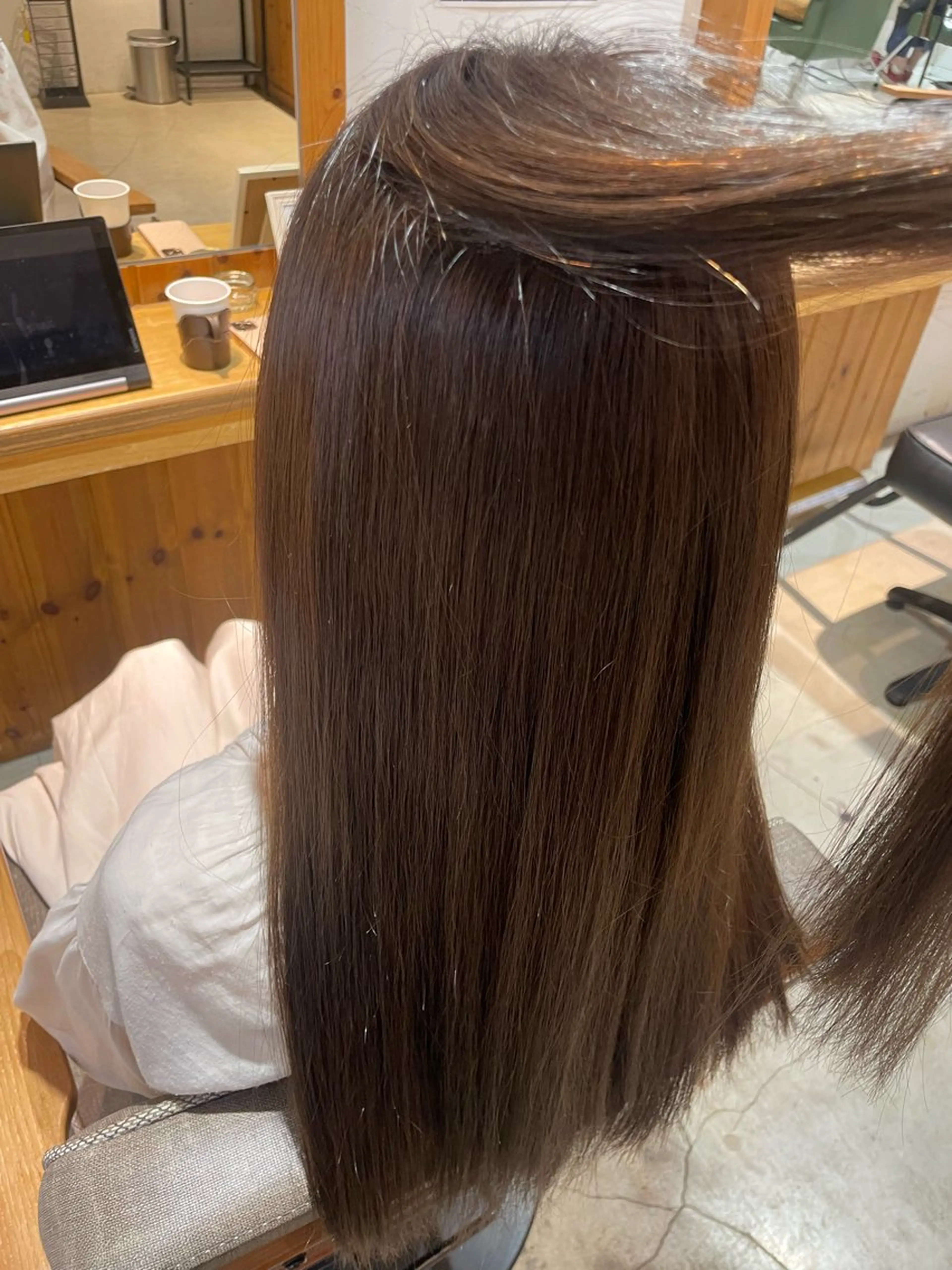 セミロング カラー 髪質改善/縮毛/新宿 🫧SUZUKA🫧のヘアスタイル