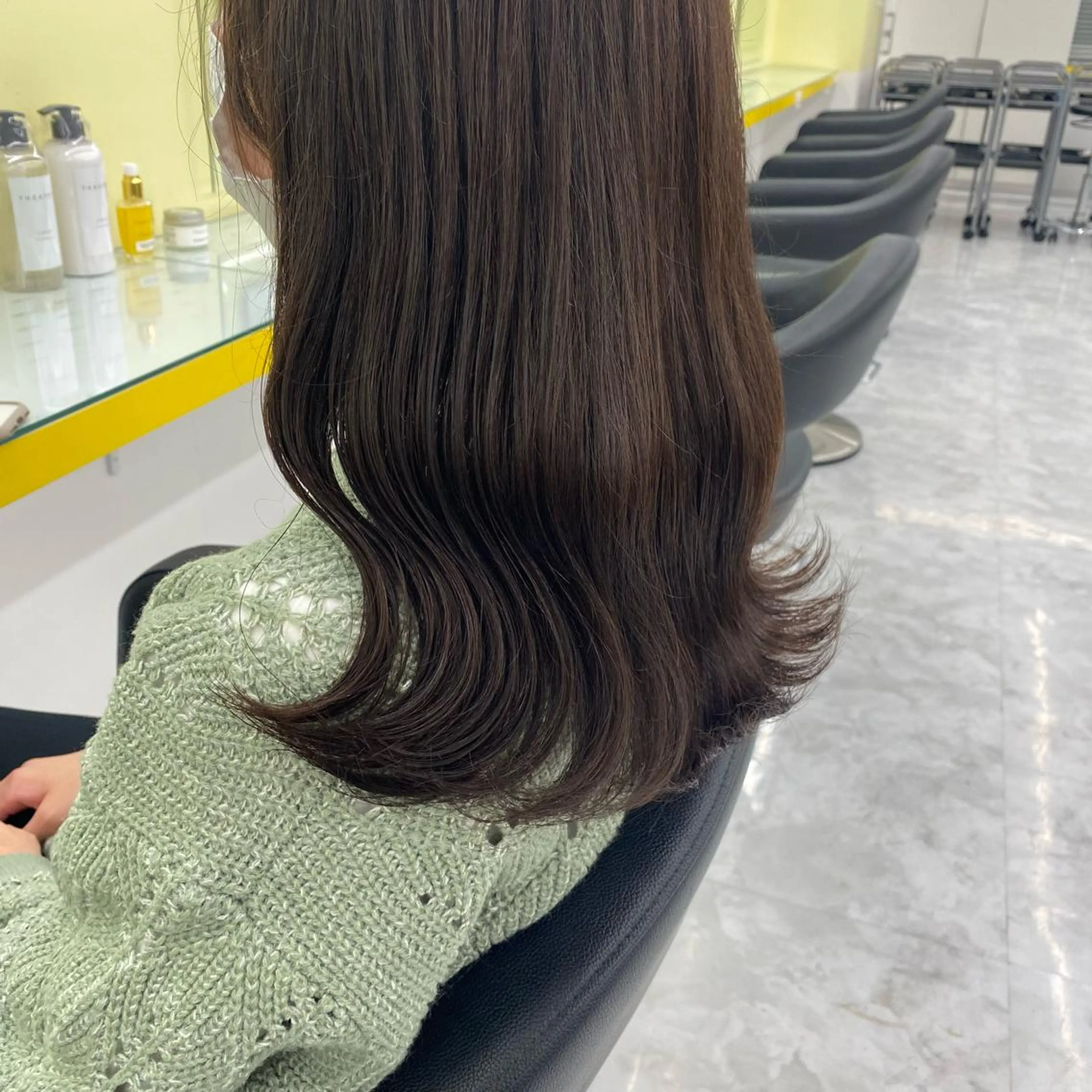 ロング カラー パーマ ヘアアレンジ メンズ キッズ ネイル マツエク・マツパ アイブロウ ブラウンカラー チョコレートブラウン カラーマツエク ブラウン Lumo所属・💖横浜ブリーチなし 💖MIHOのヘアスタイル