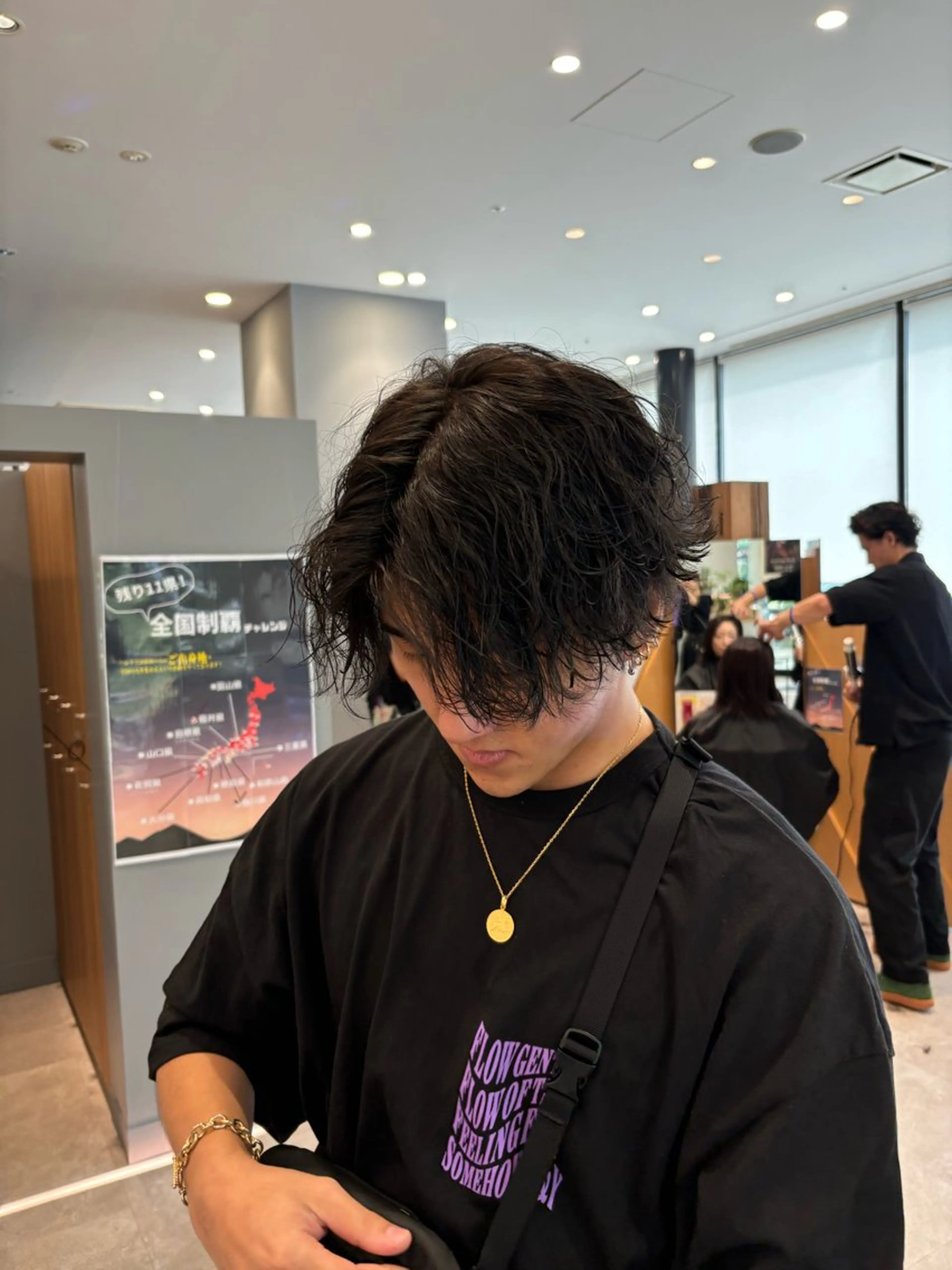 ミディアム メンズ 加藤 愛実のヘアスタイル