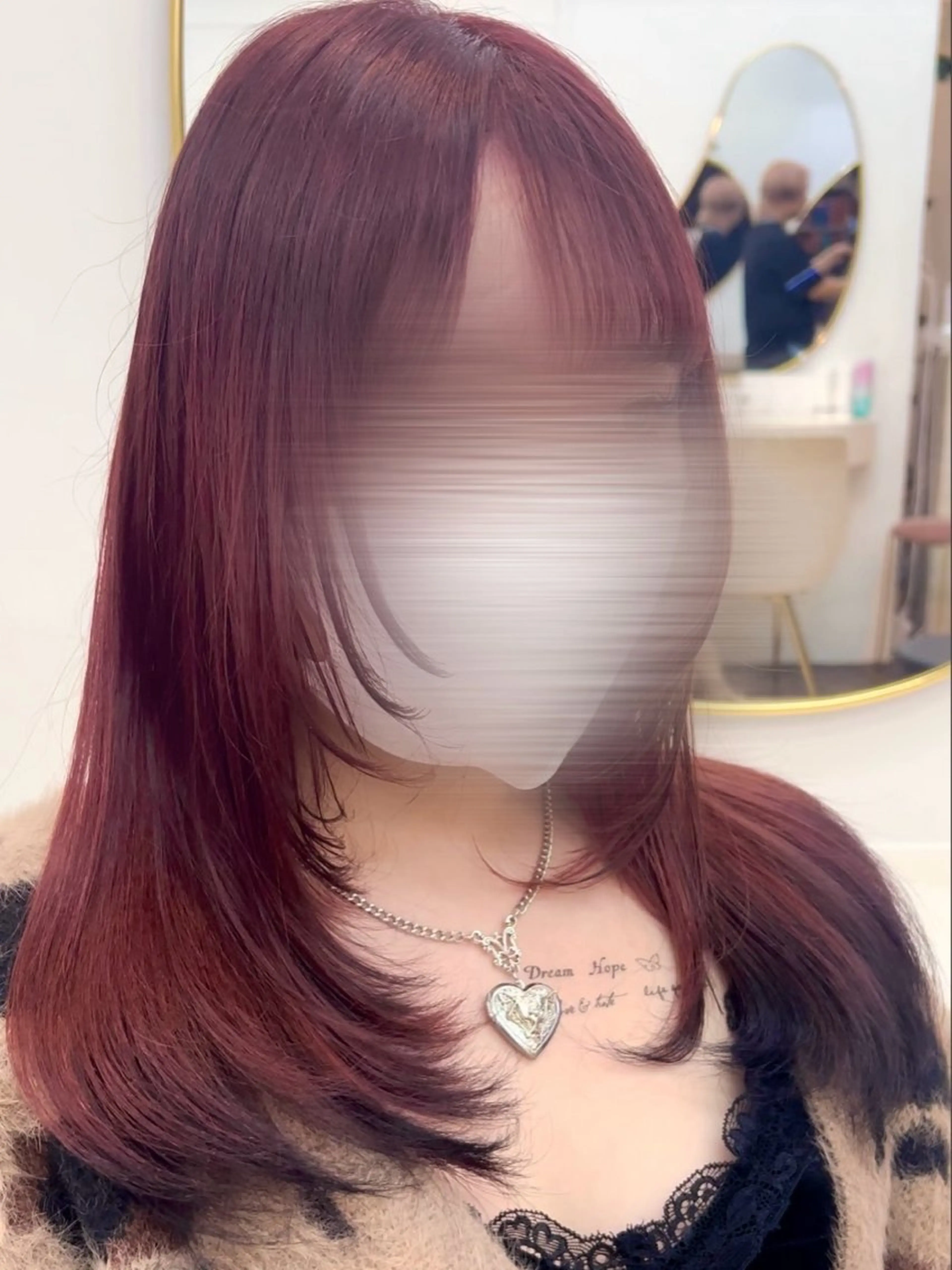 カット 💘Kurea💘 艶髪/韓国/暗髪のヘアスタイル