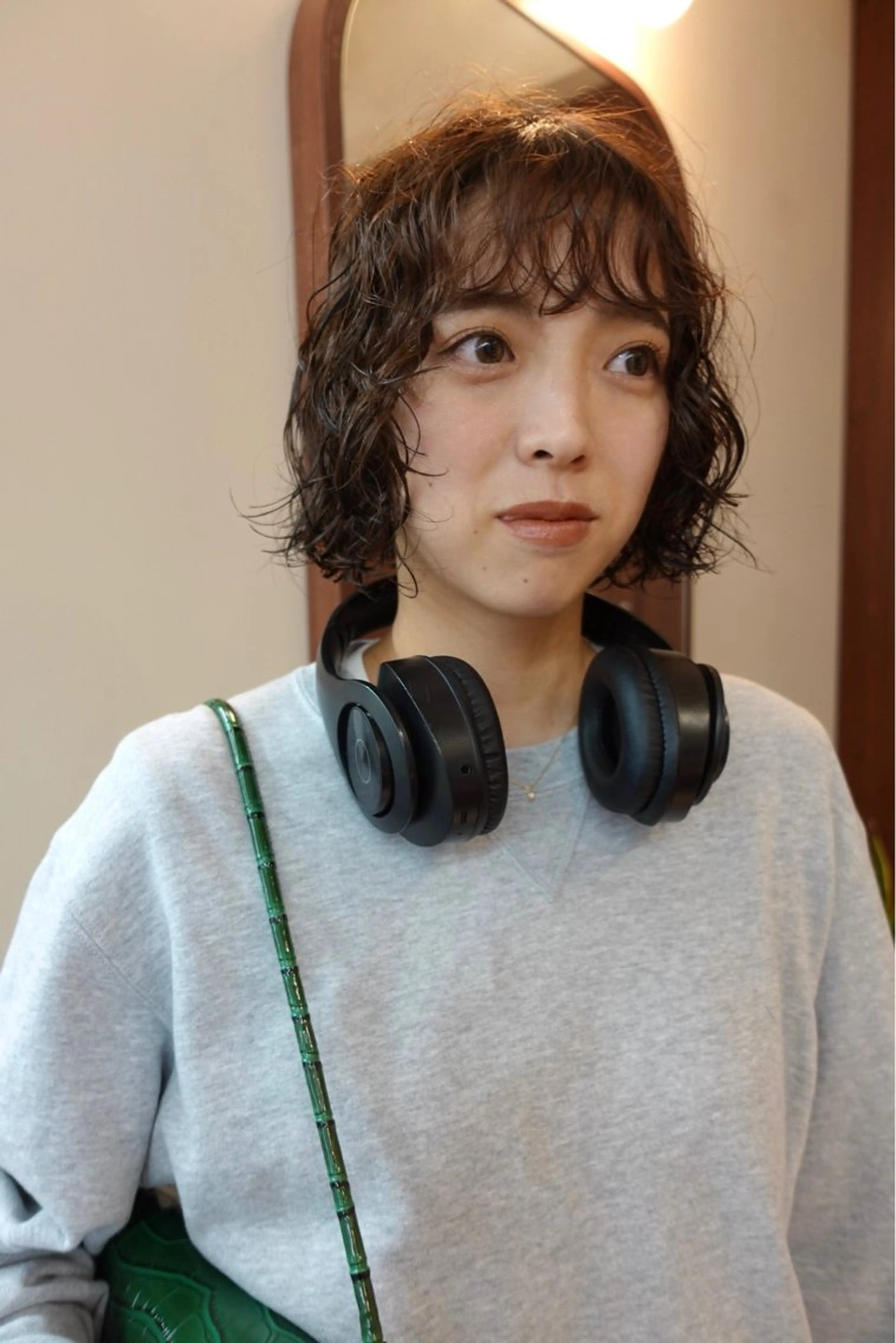 ショート パーマ ボブ カット パーマ ボブパーマ/パーマ ウルフパーマのヘアスタイル