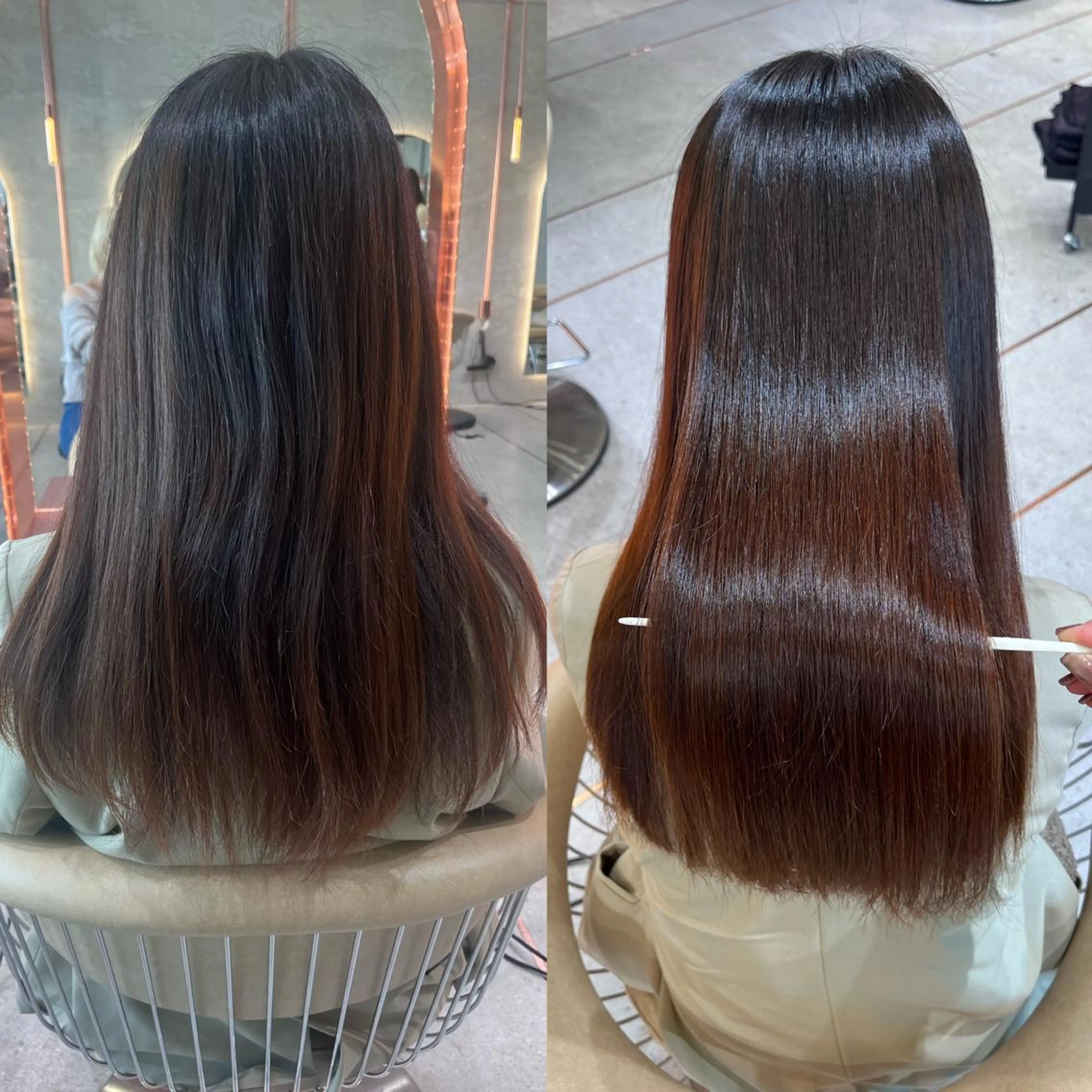 ロング カット 縮毛矯正 トリートメント enn to yuu所属・髪質改善&大人ボブ ♡KURENAのヘアスタイル