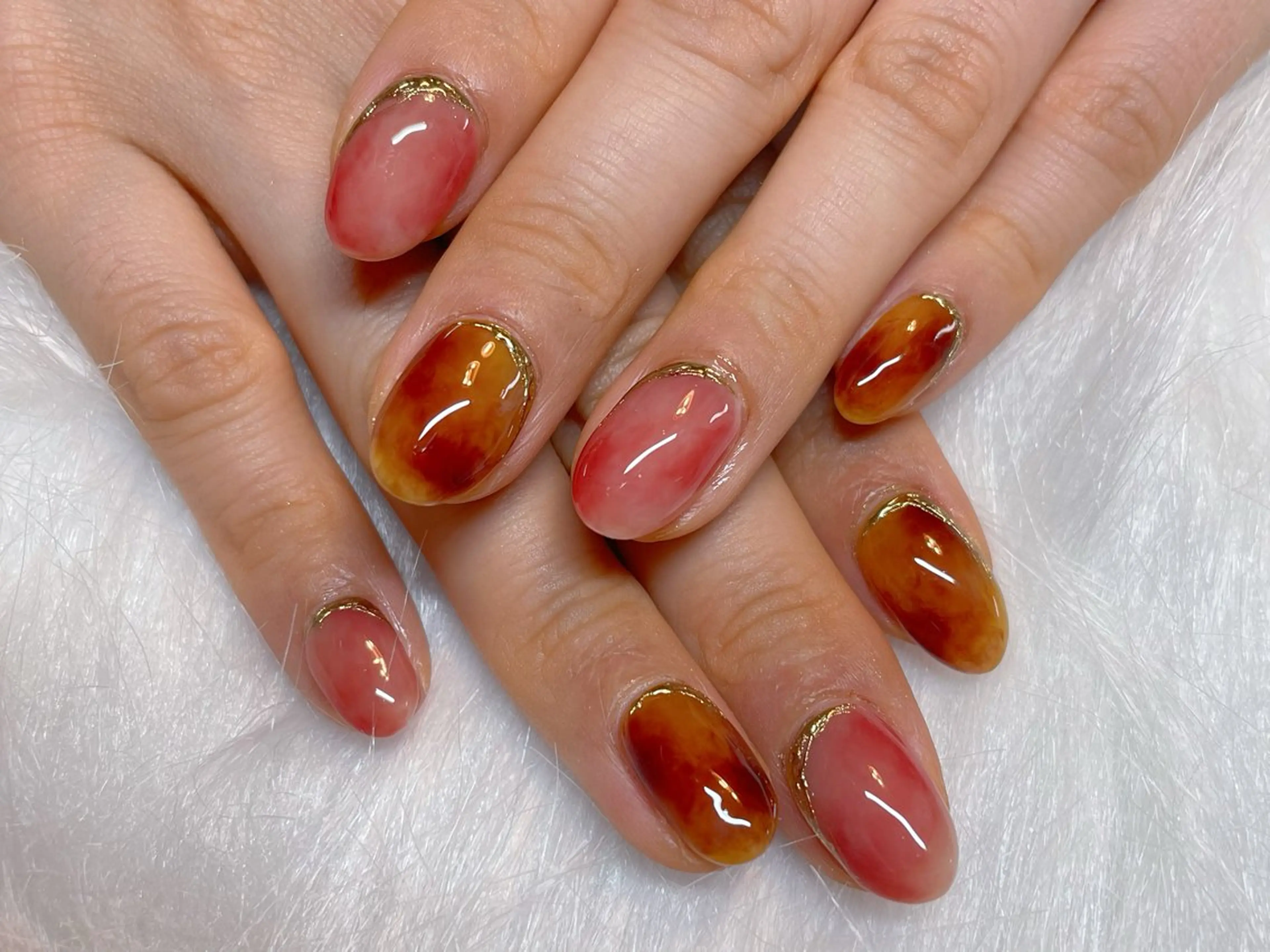 ネイル ピンク ハンドネイル エン Nail salonのネイルデザイン