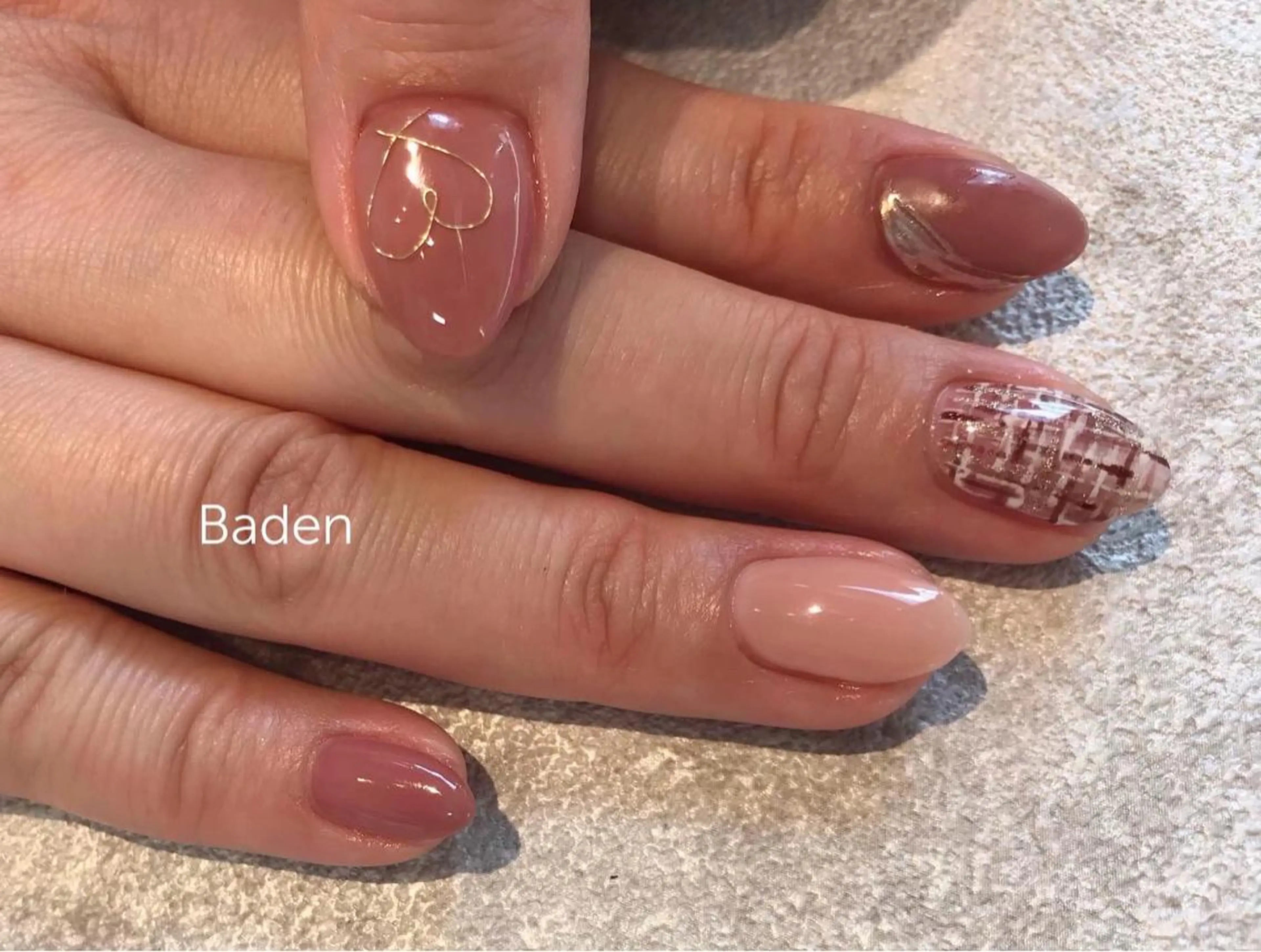 ネイル 春ネイル ハンドネイル Baden Nail ﾊﾞ-ﾃﾞﾝ ﾈｲﾙのネイルデザイン